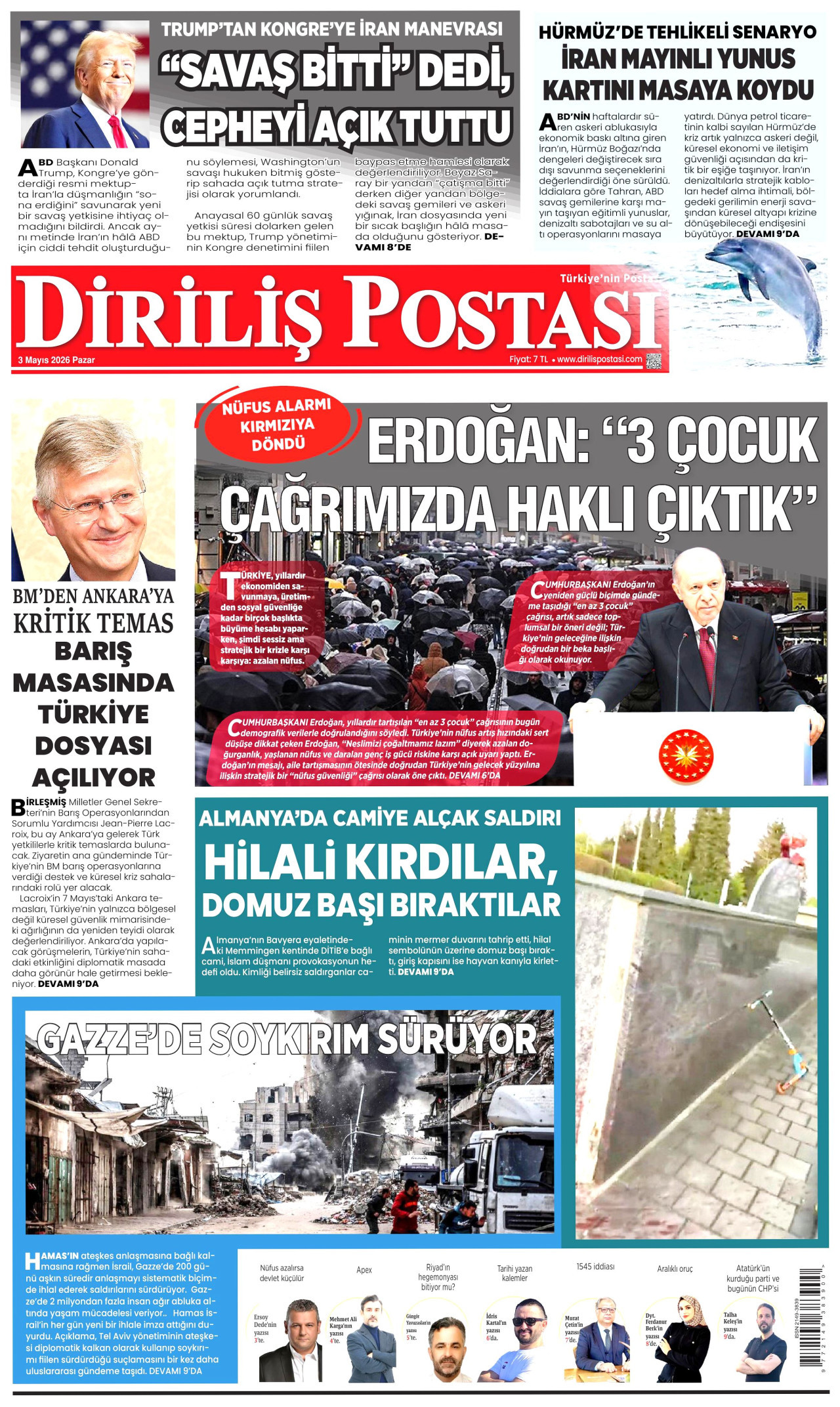 Diriliş Postası Manşet