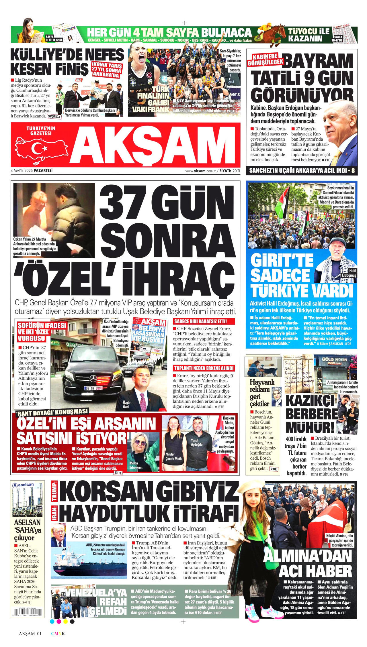 Akşam Manşet