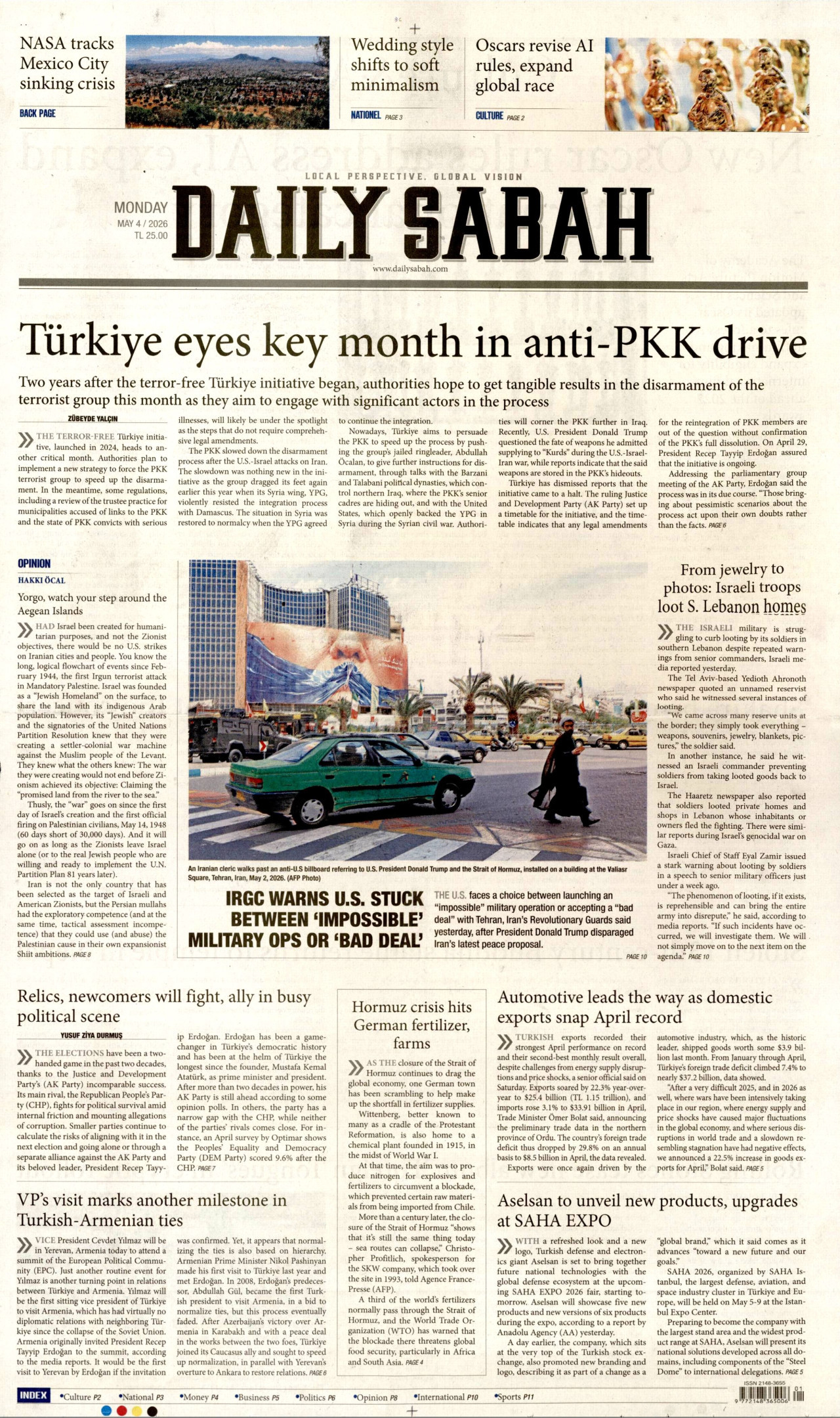 Daily Sabah Manşet