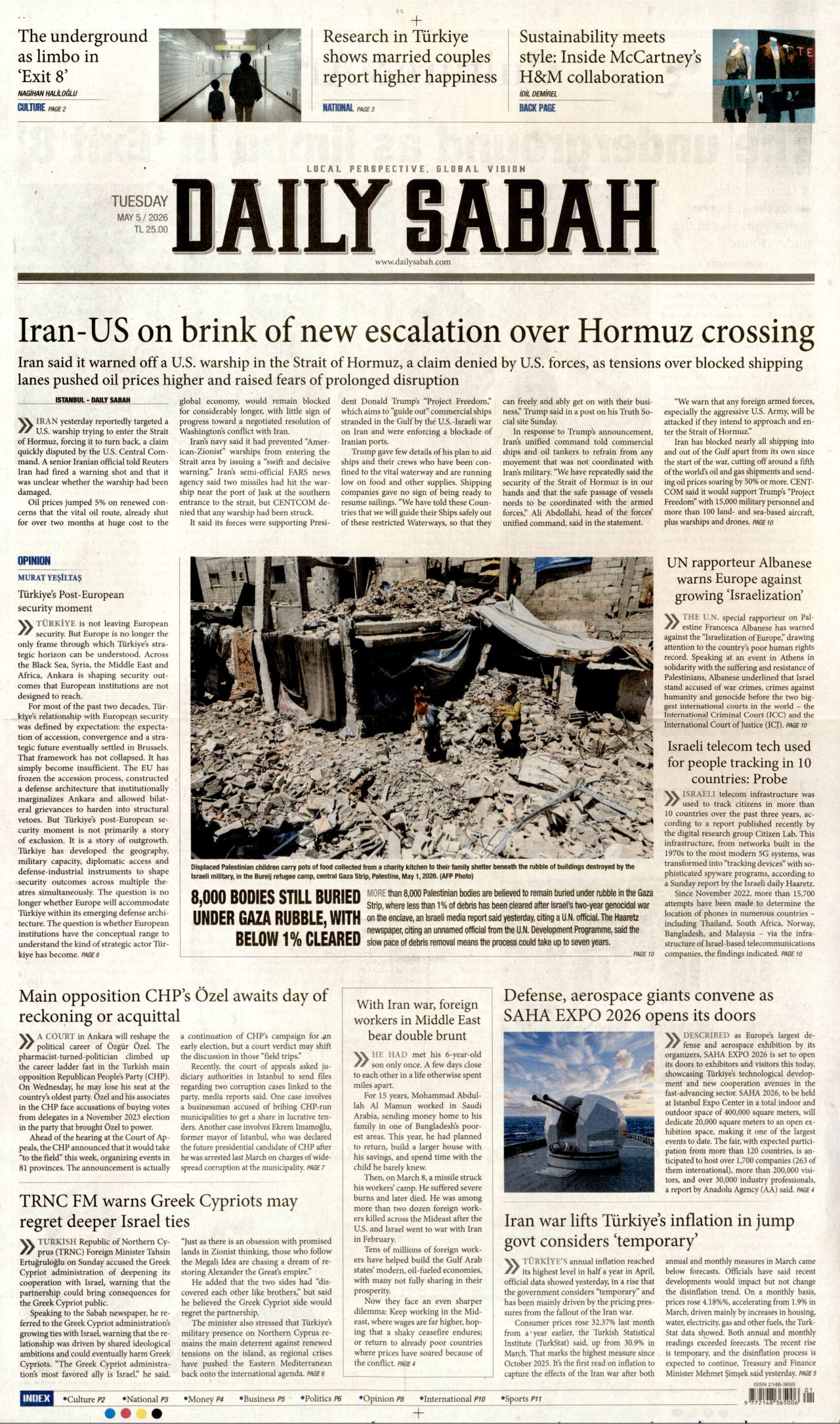 Daily Sabah Manşet