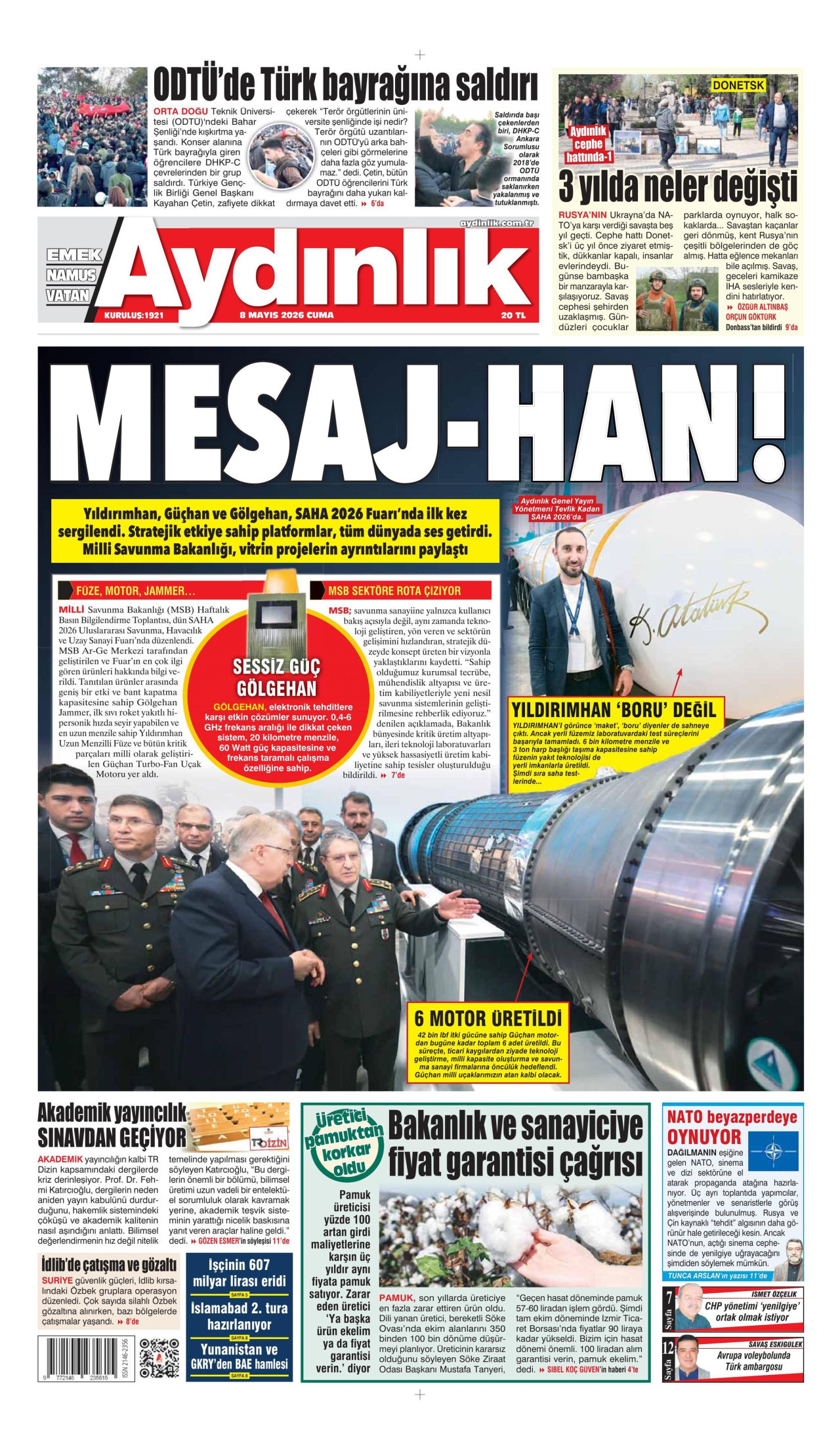 Aydınlık Gazetesi Manşet