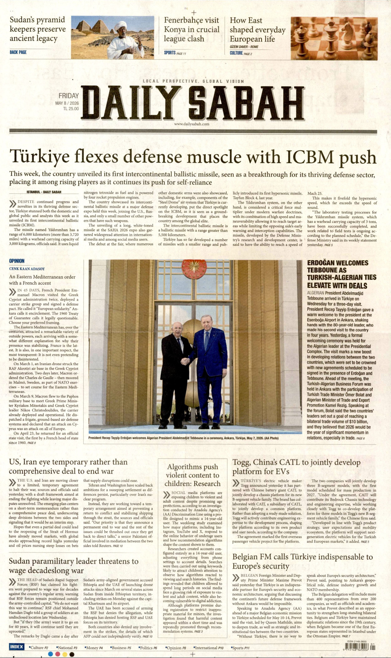 Daily Sabah Manşet