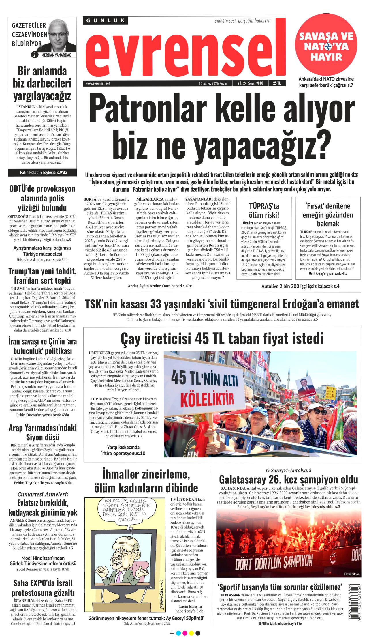 Evrensel Manşet