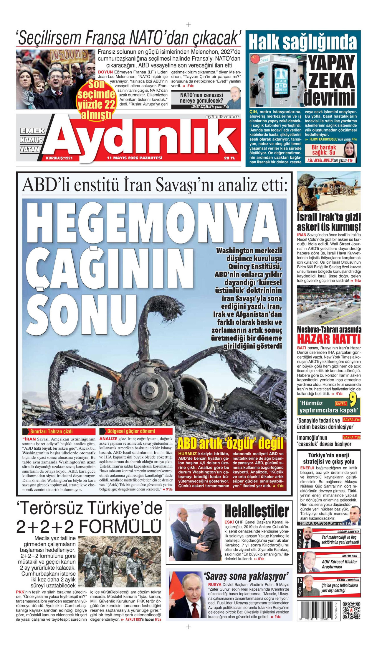 Aydınlık Gazetesi Manşet