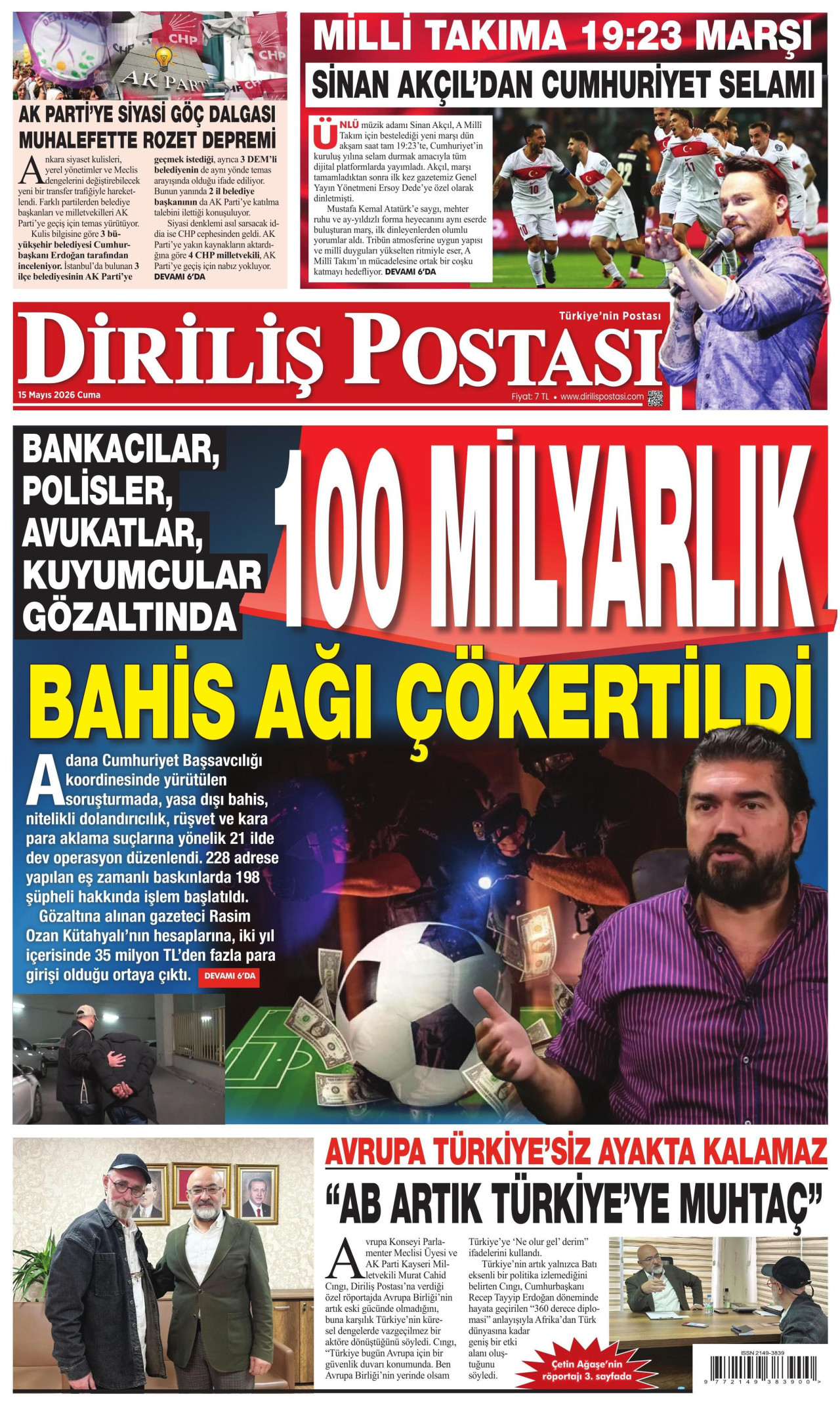 Diriliş Postası Manşet