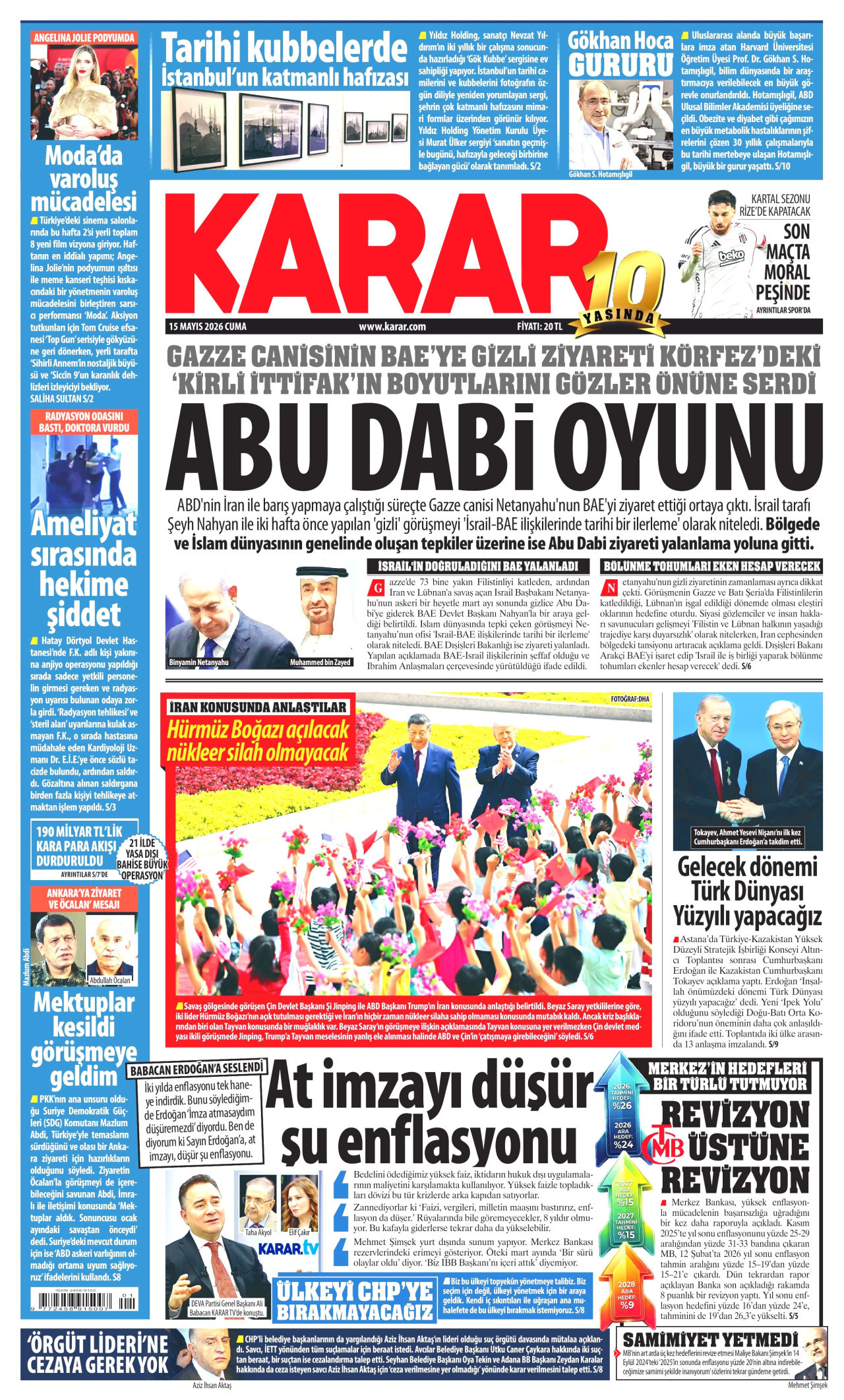 Karar Gazetesi Manşeti - 15.05.2026