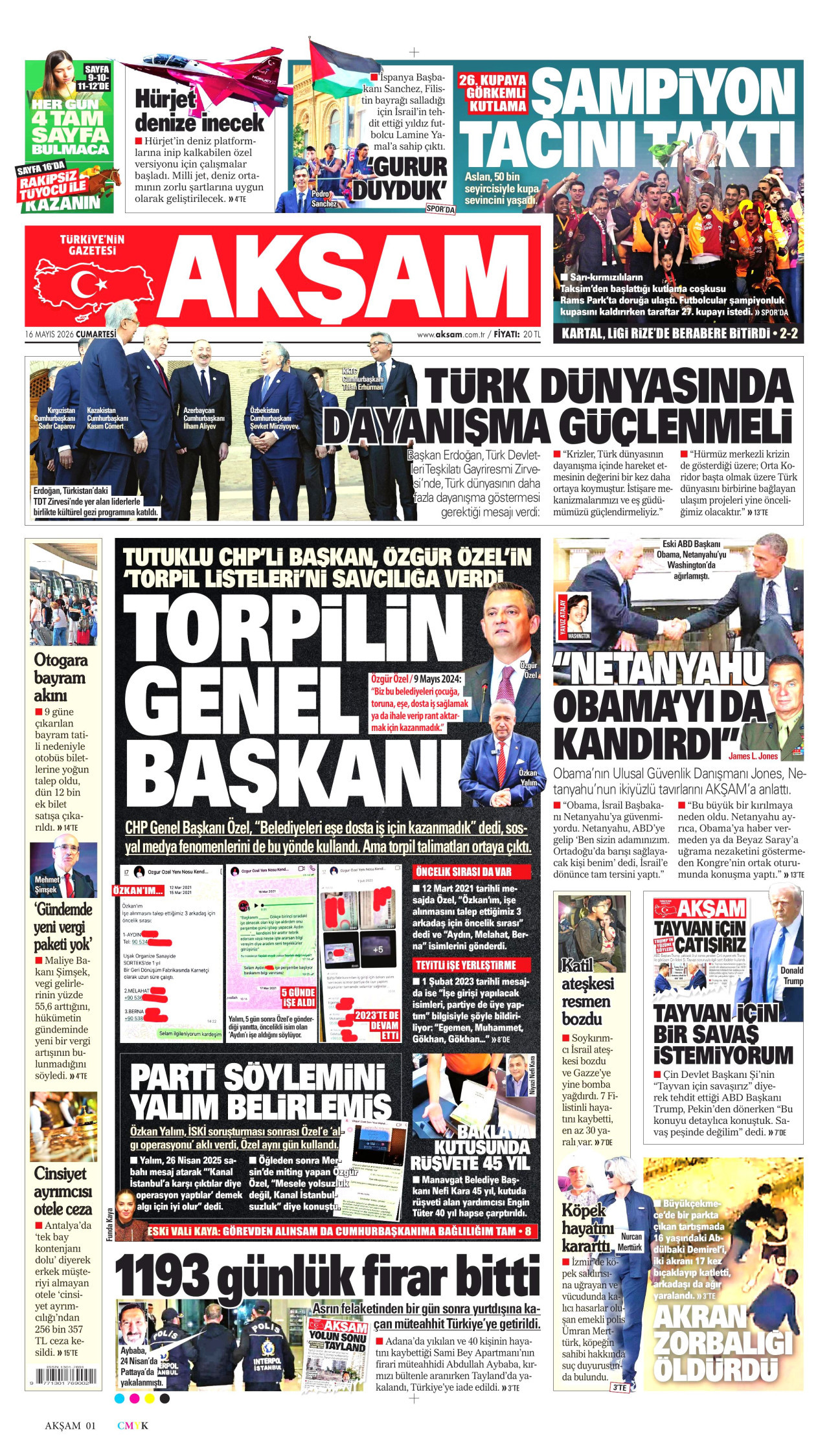Akşam Manşet