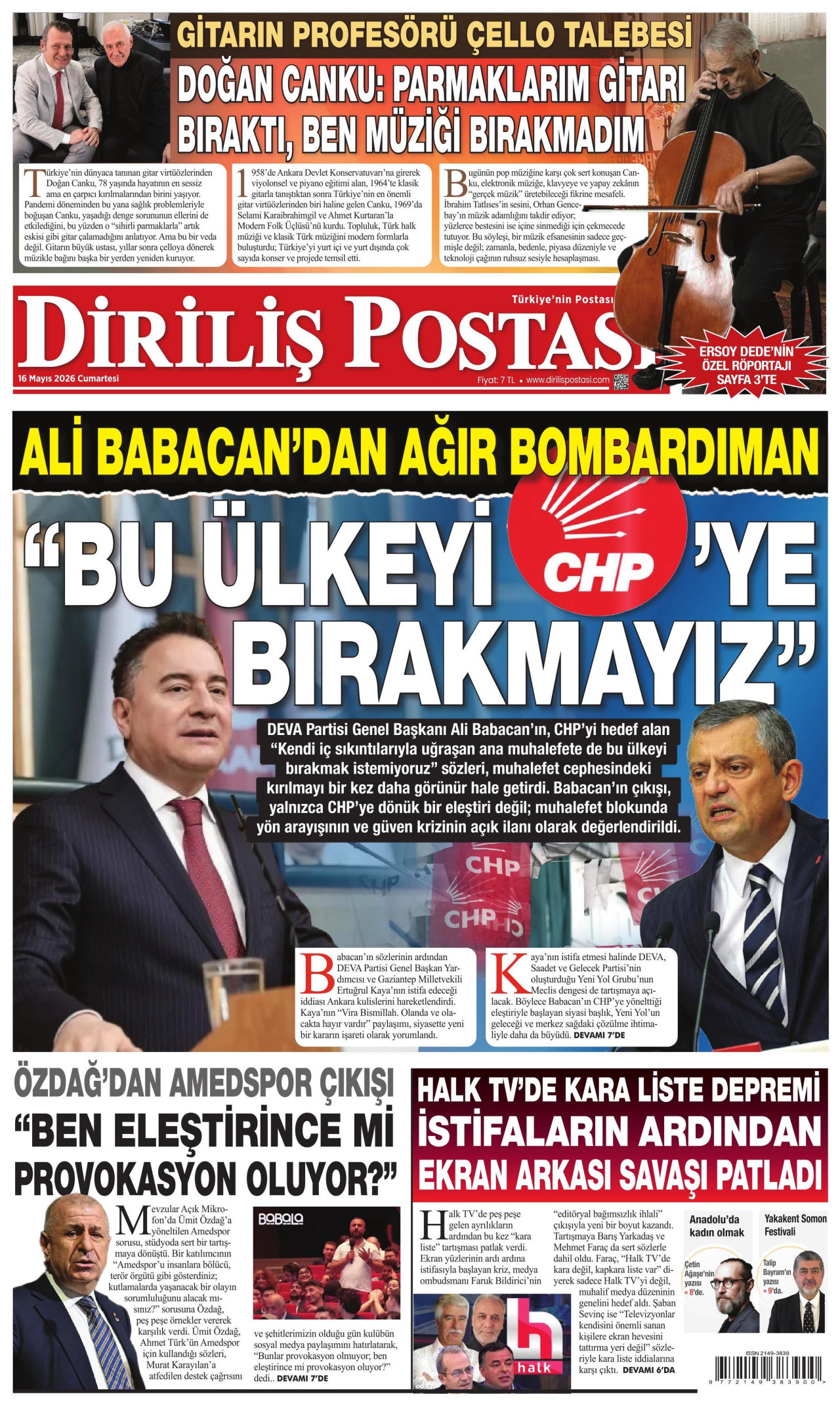 Diriliş Postası Manşet