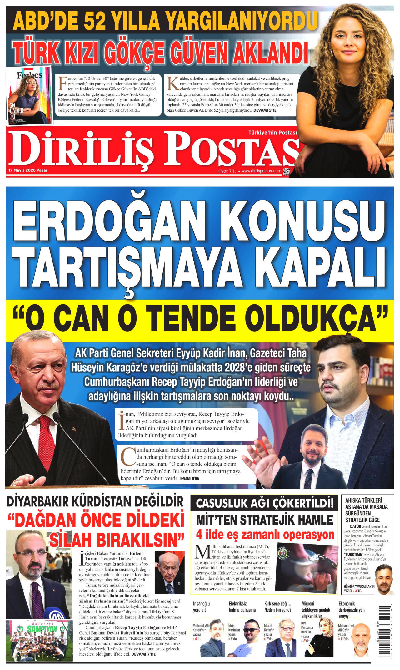 Diriliş Postası Manşet