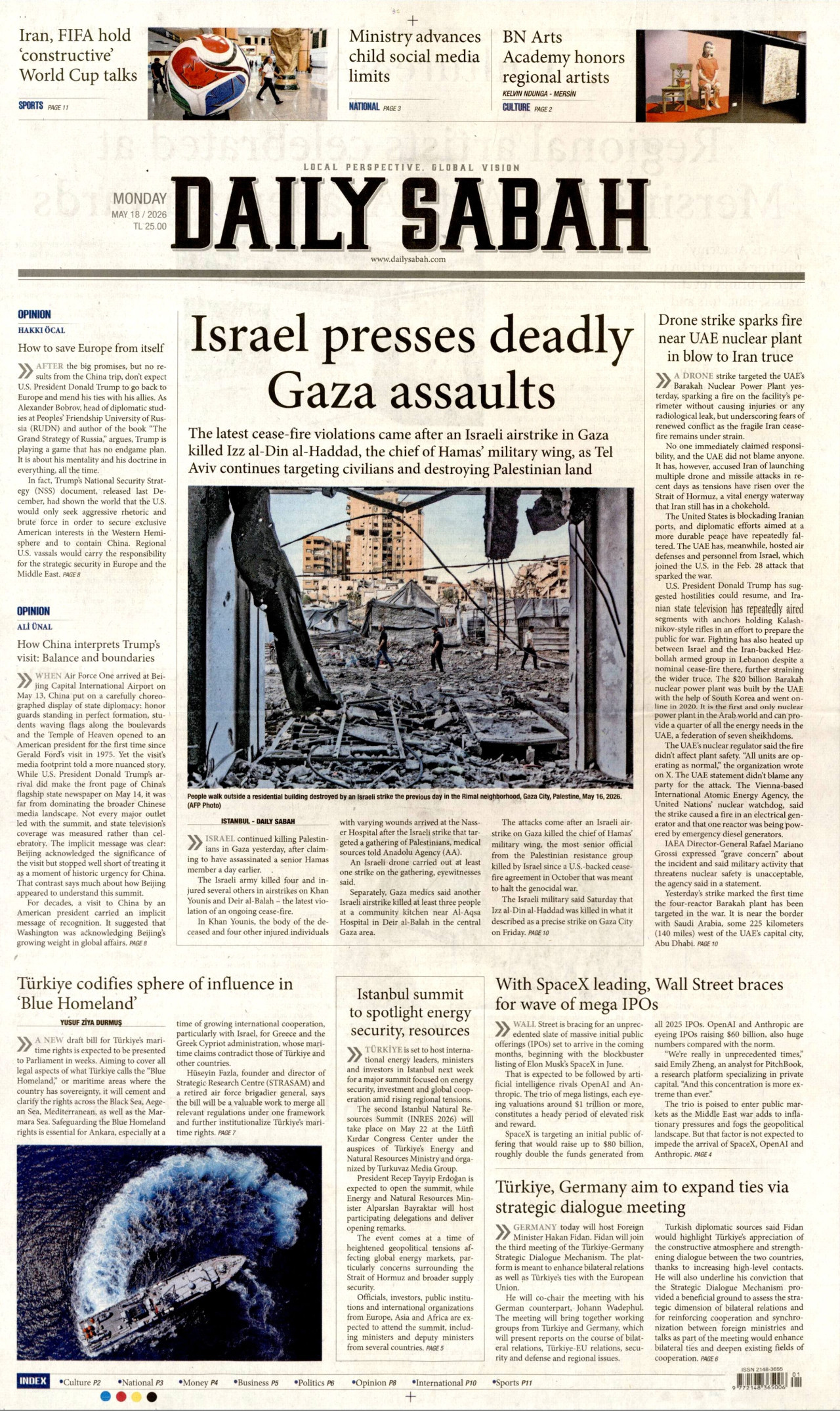 Daily Sabah Manşet