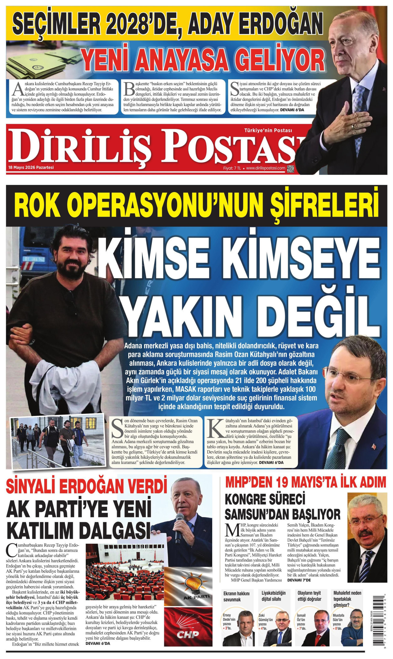 Diriliş Postası Manşet