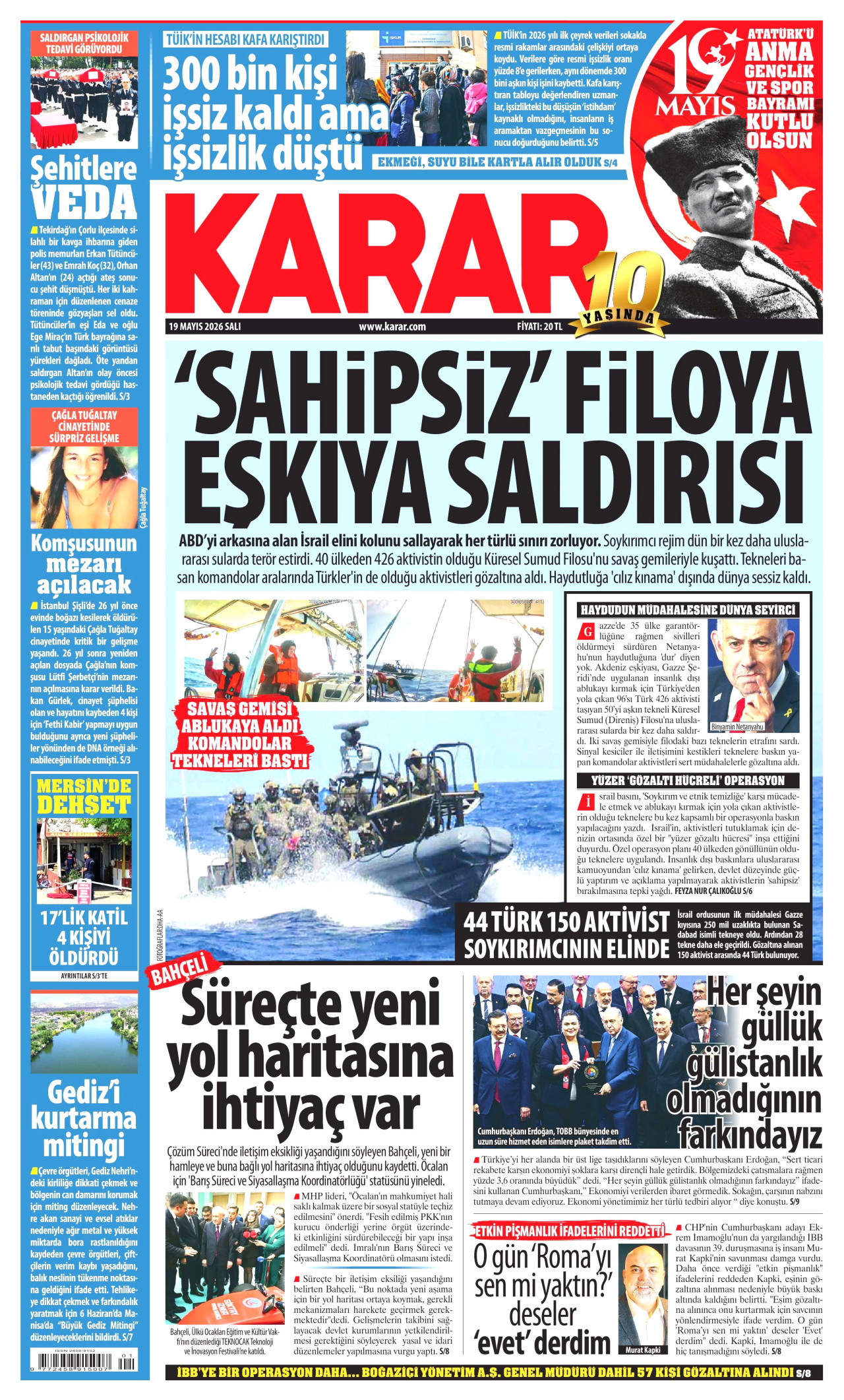 Karar Gazetesi Manşeti - 19.05.2026