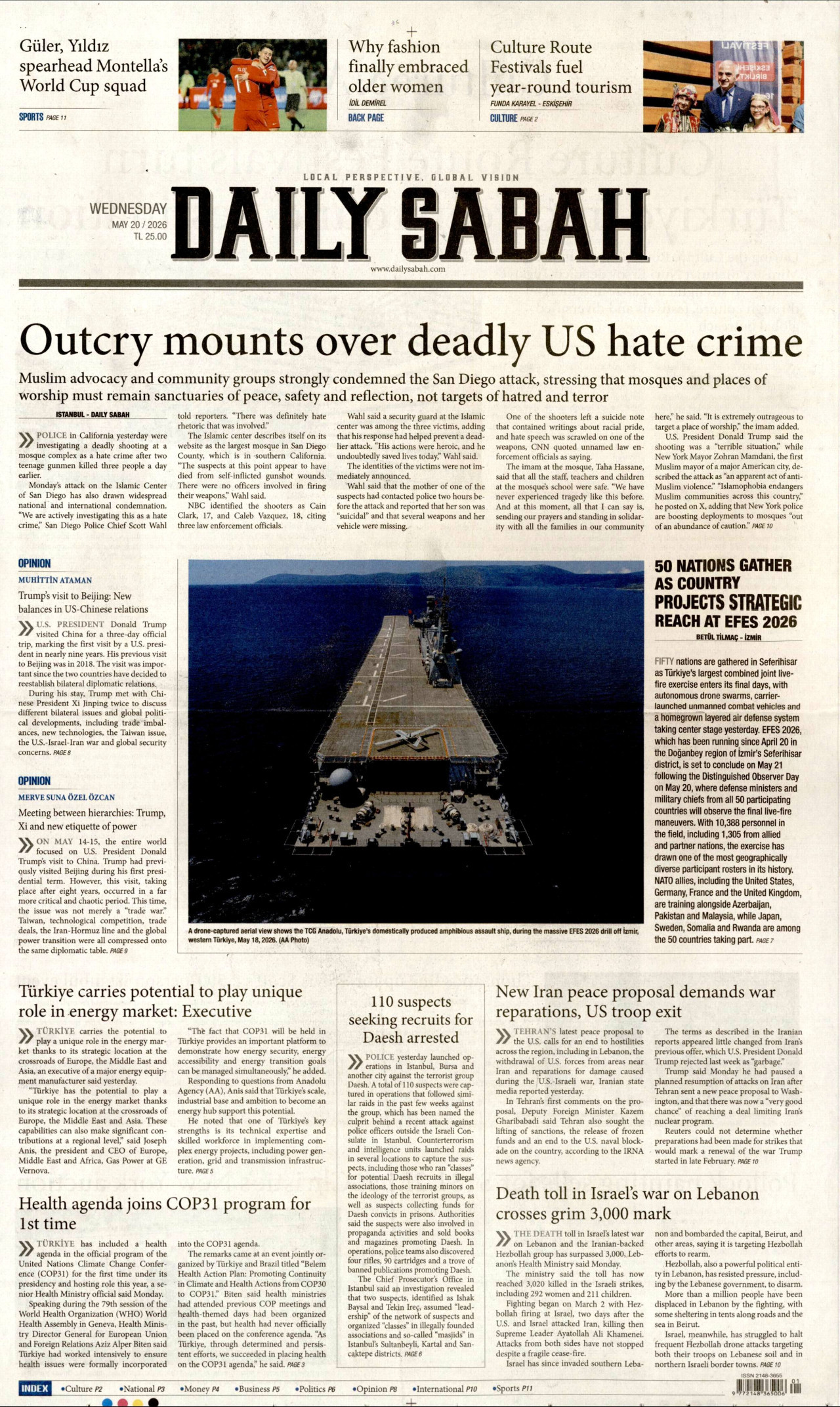 Daily Sabah Manşet