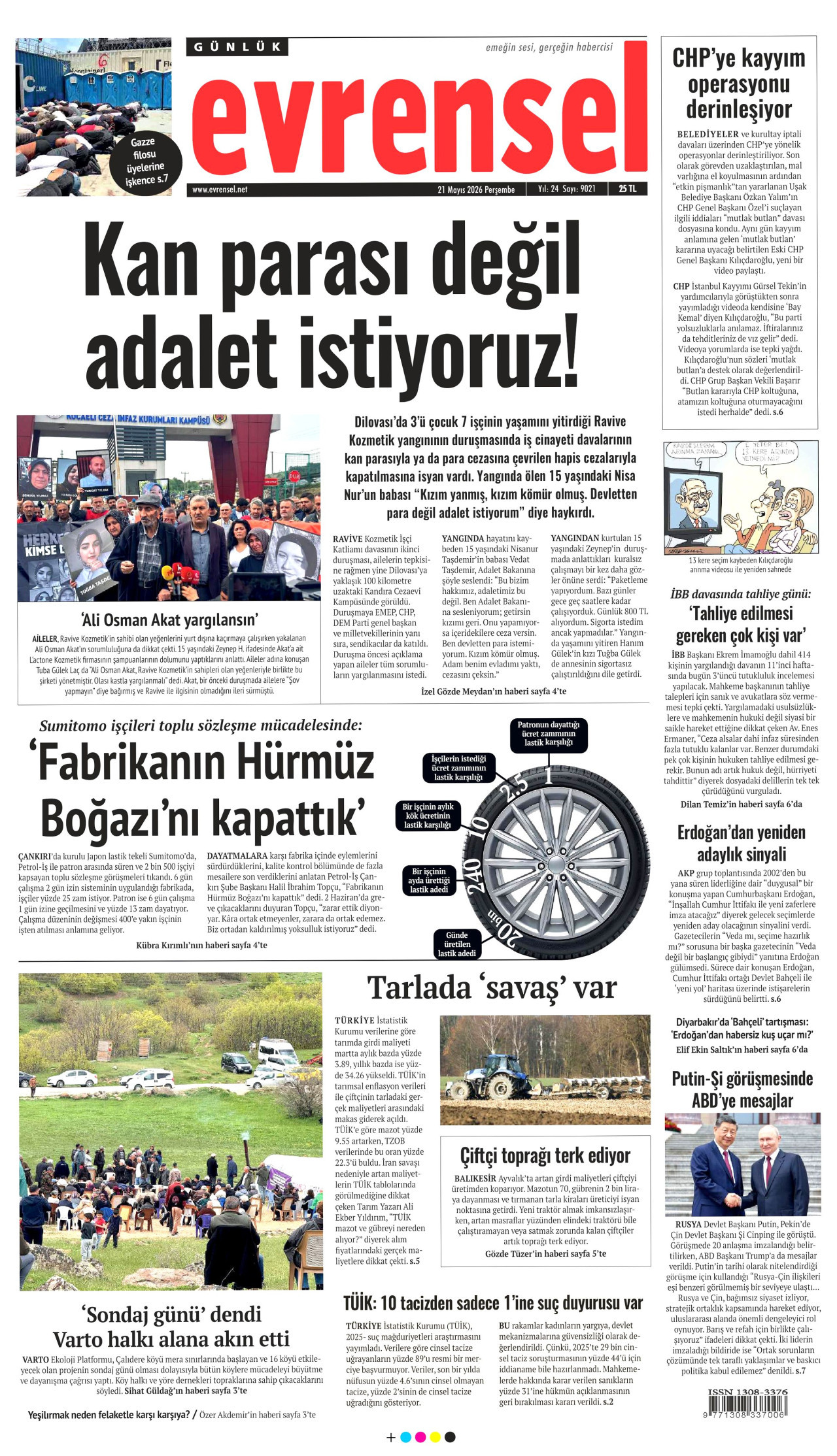 Evrensel Manşet