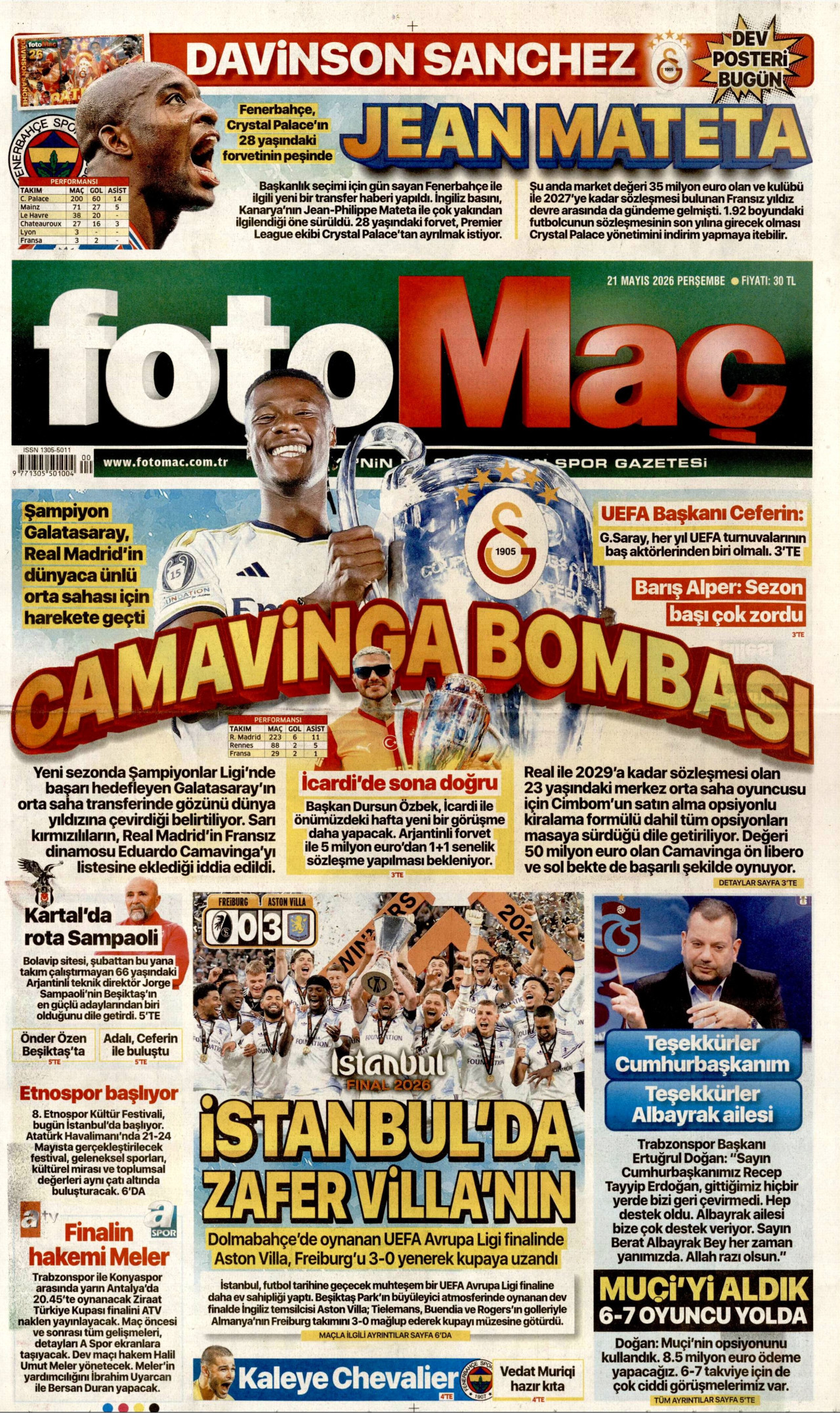 Fotomaç Manşet