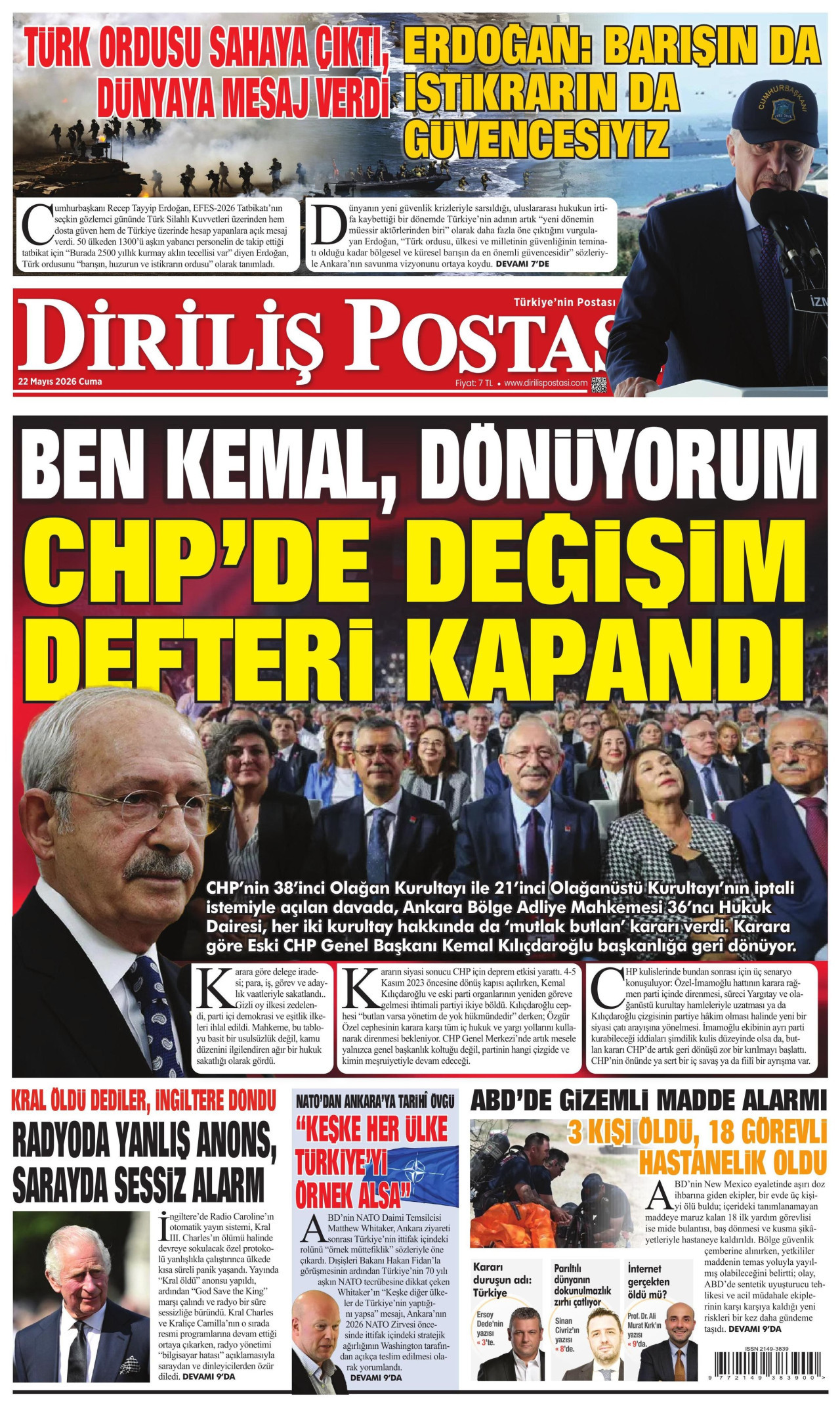 Diriliş Postası Manşet