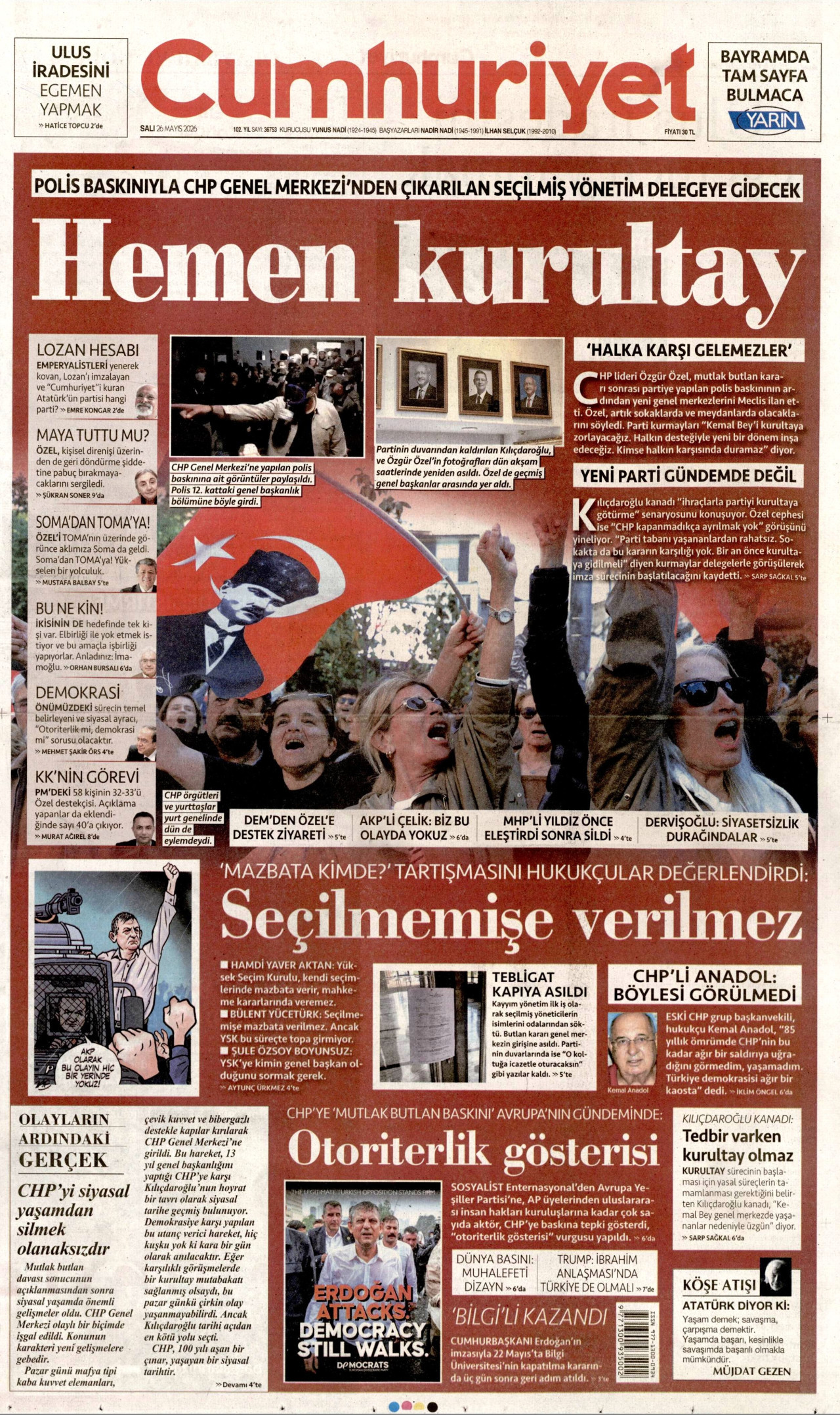 Cumhuriyet Manşet