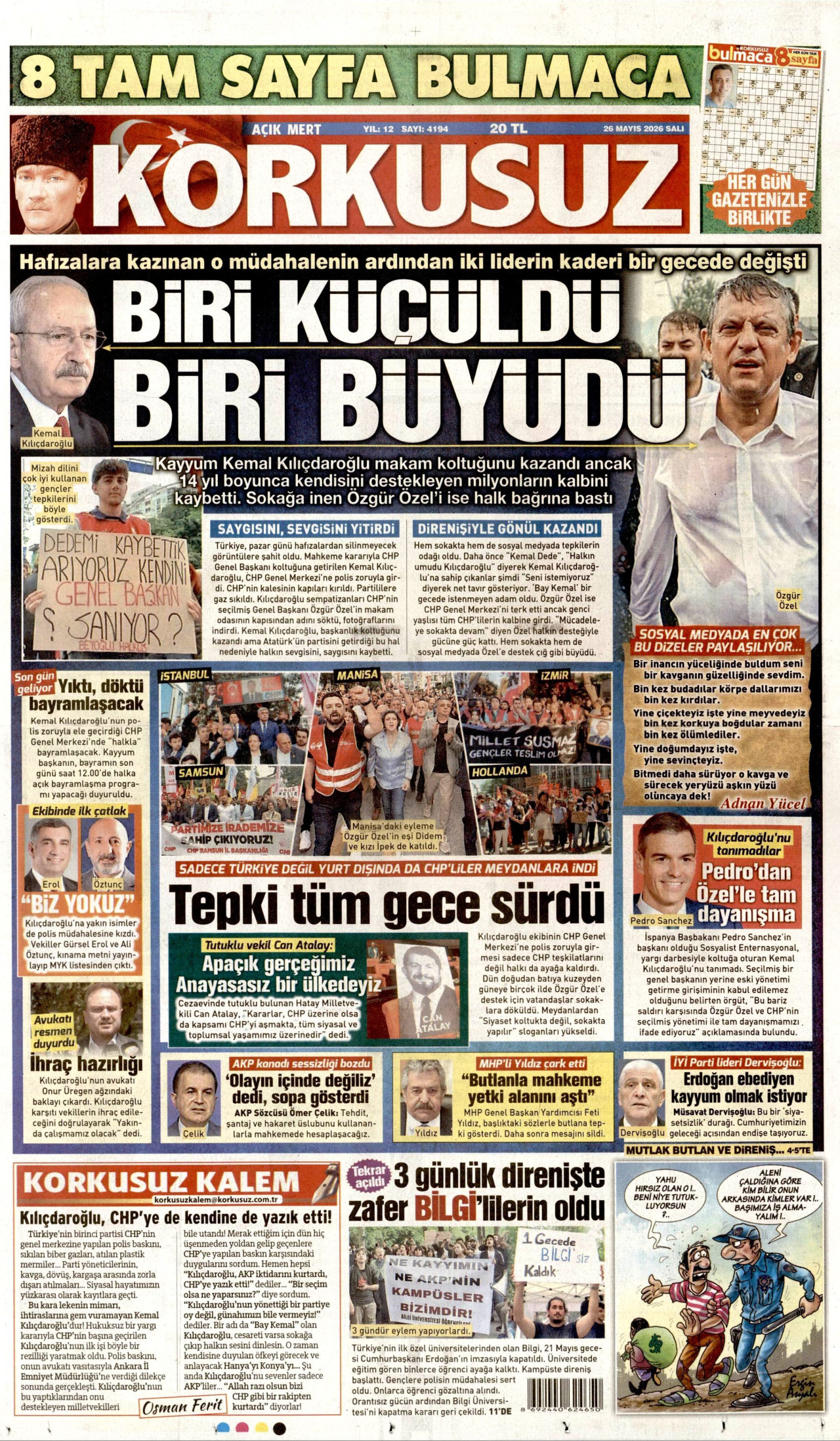 Korkusuz Manşet