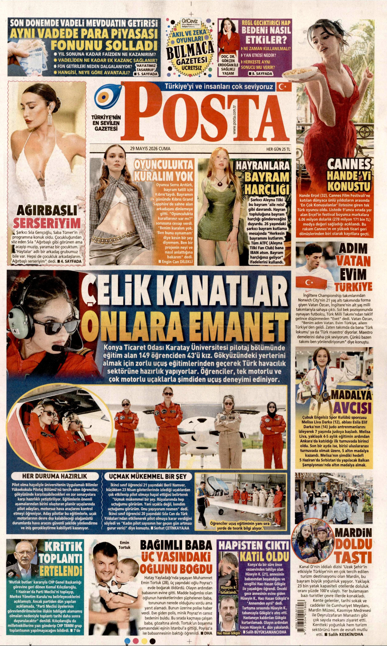 Posta Gazetesi Manşeti - 29.05.2026