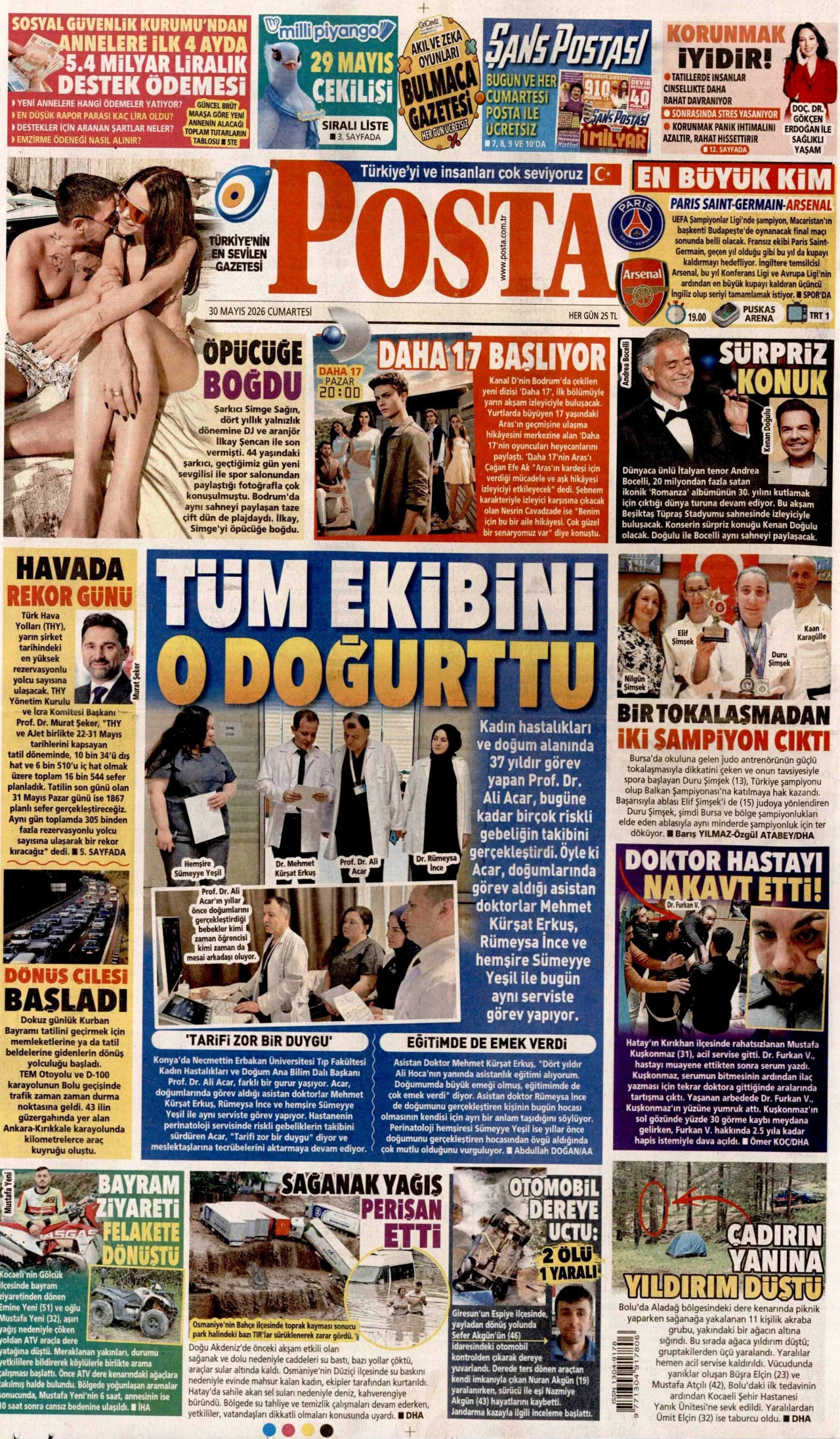 Posta Gazetesi Manşeti - 30.05.2026