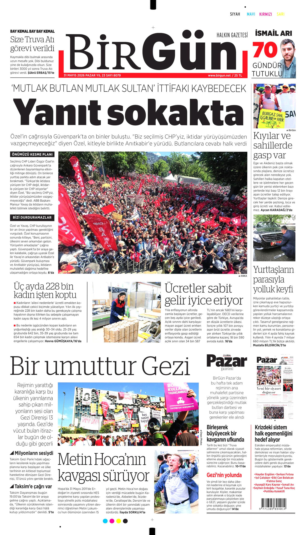BirGün Gazetesi Manşeti
