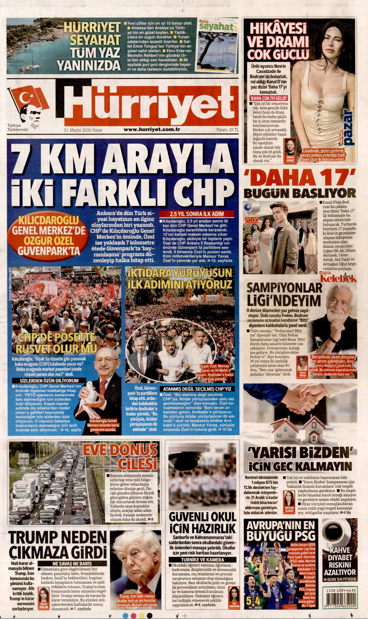 Hürriyet Gazetesi Manşeti
