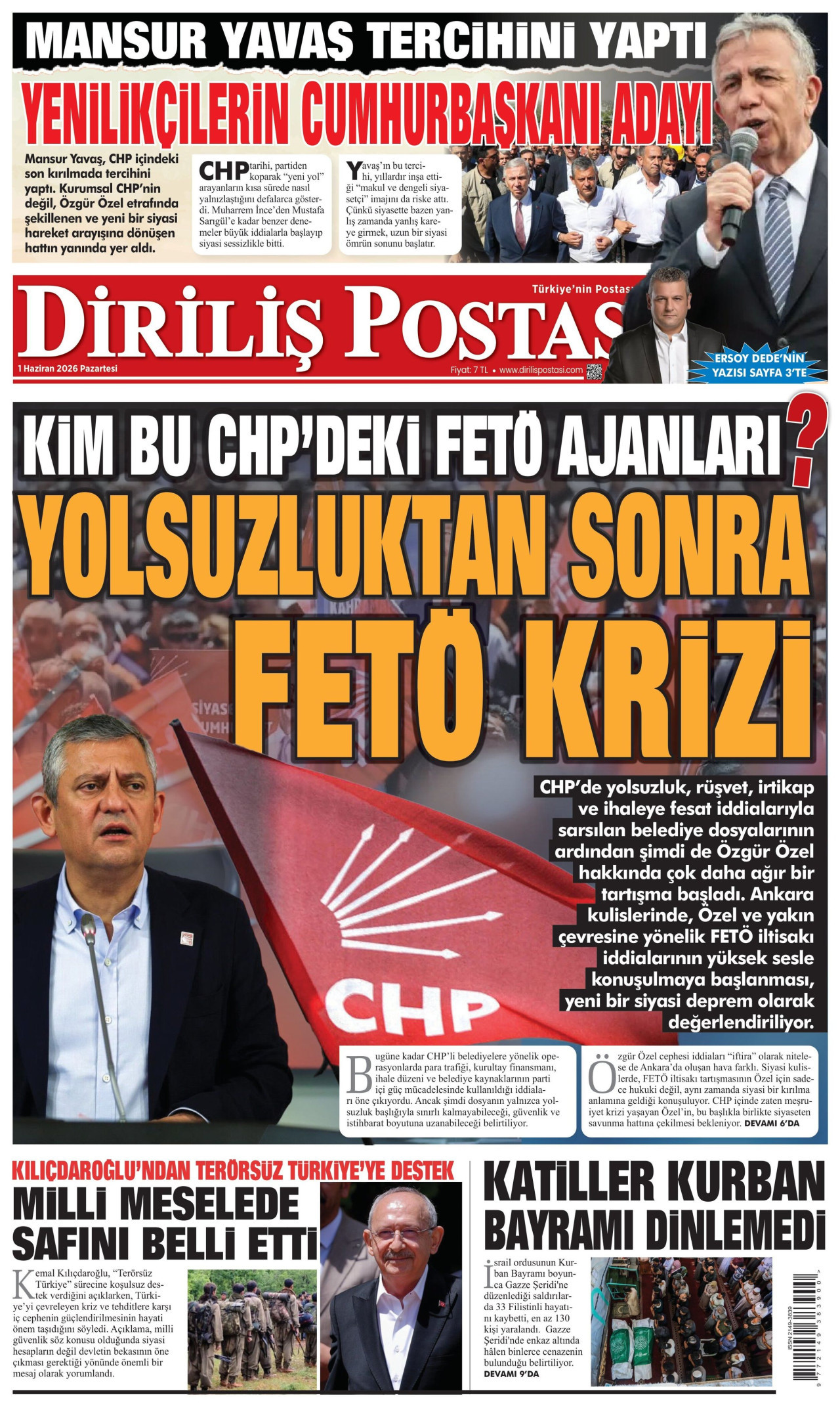 Diriliş Postası Manşet