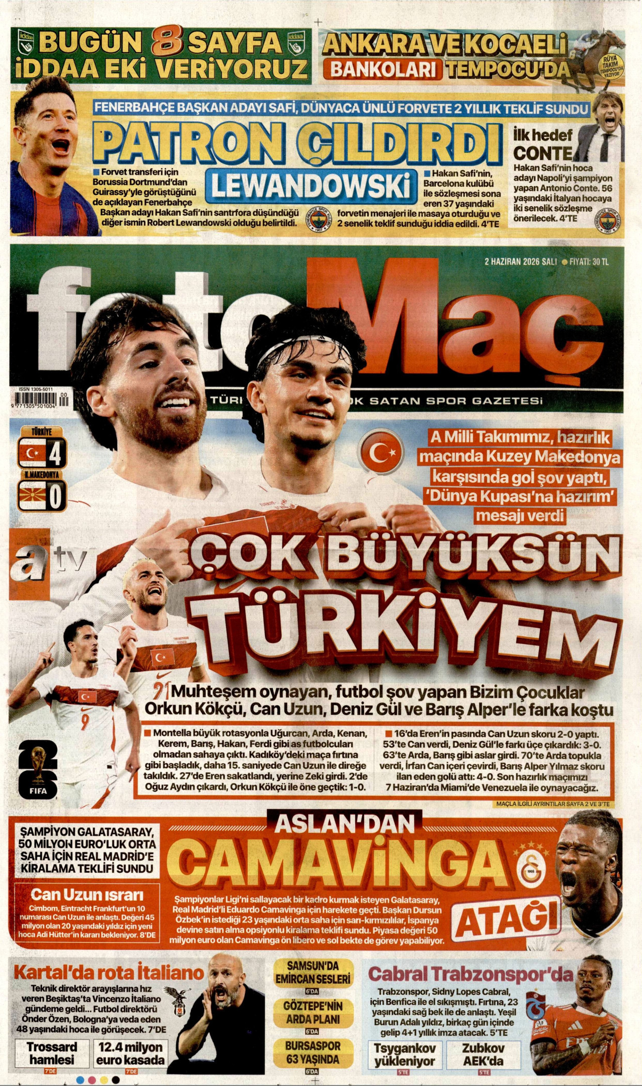 Fotomaç Manşet