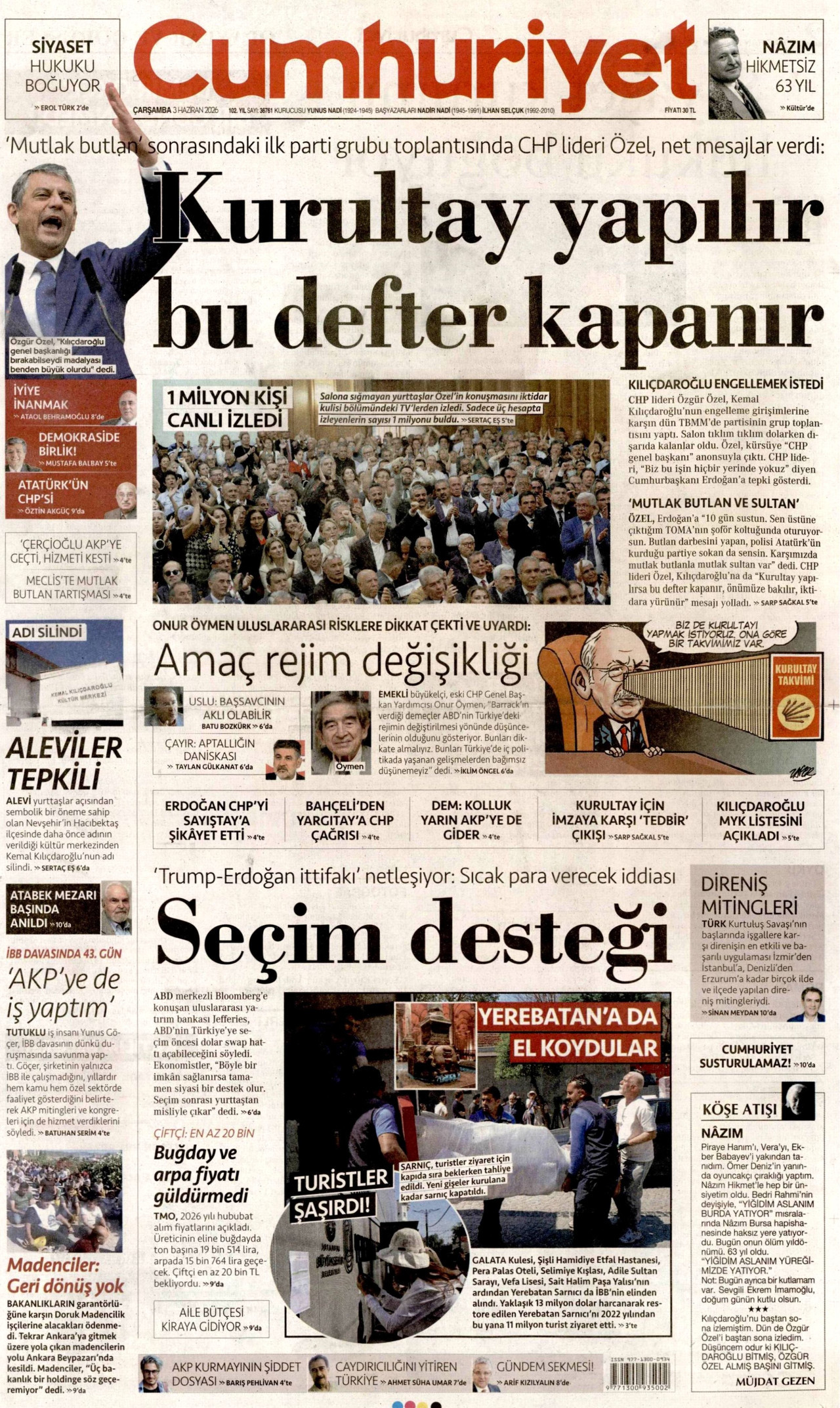 Cumhuriyet Manşet