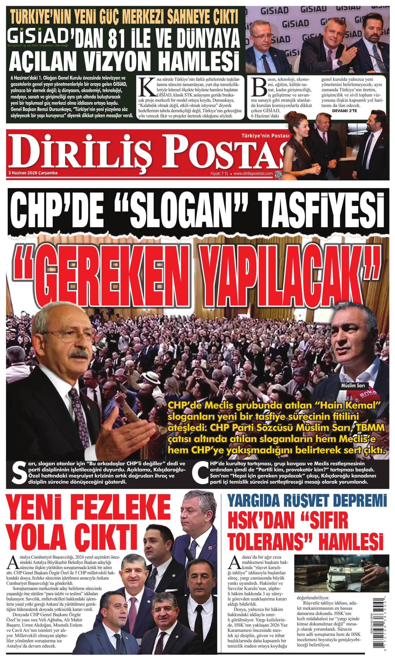 Diriliş Postası Manşet