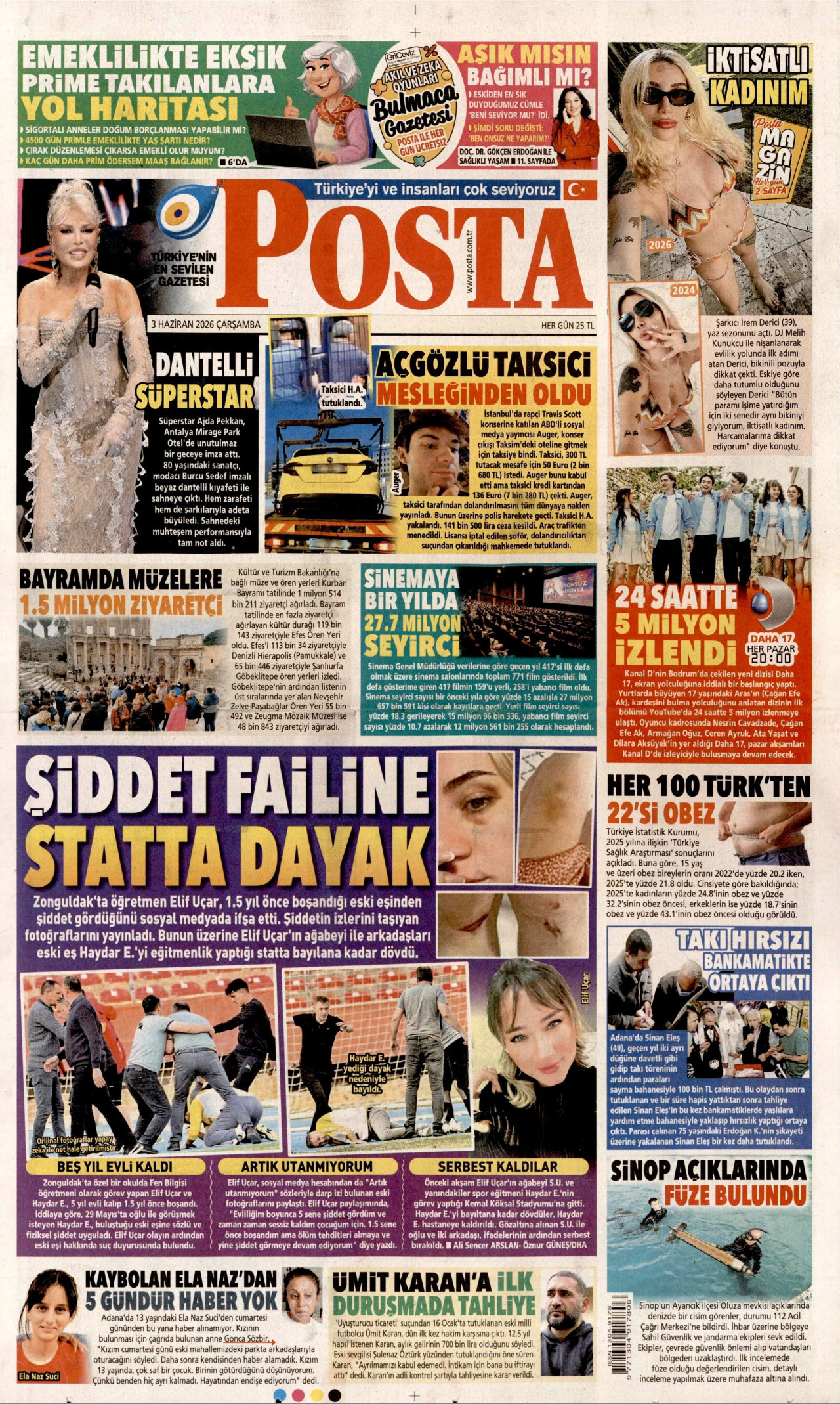 Posta Gazetesi Manşeti