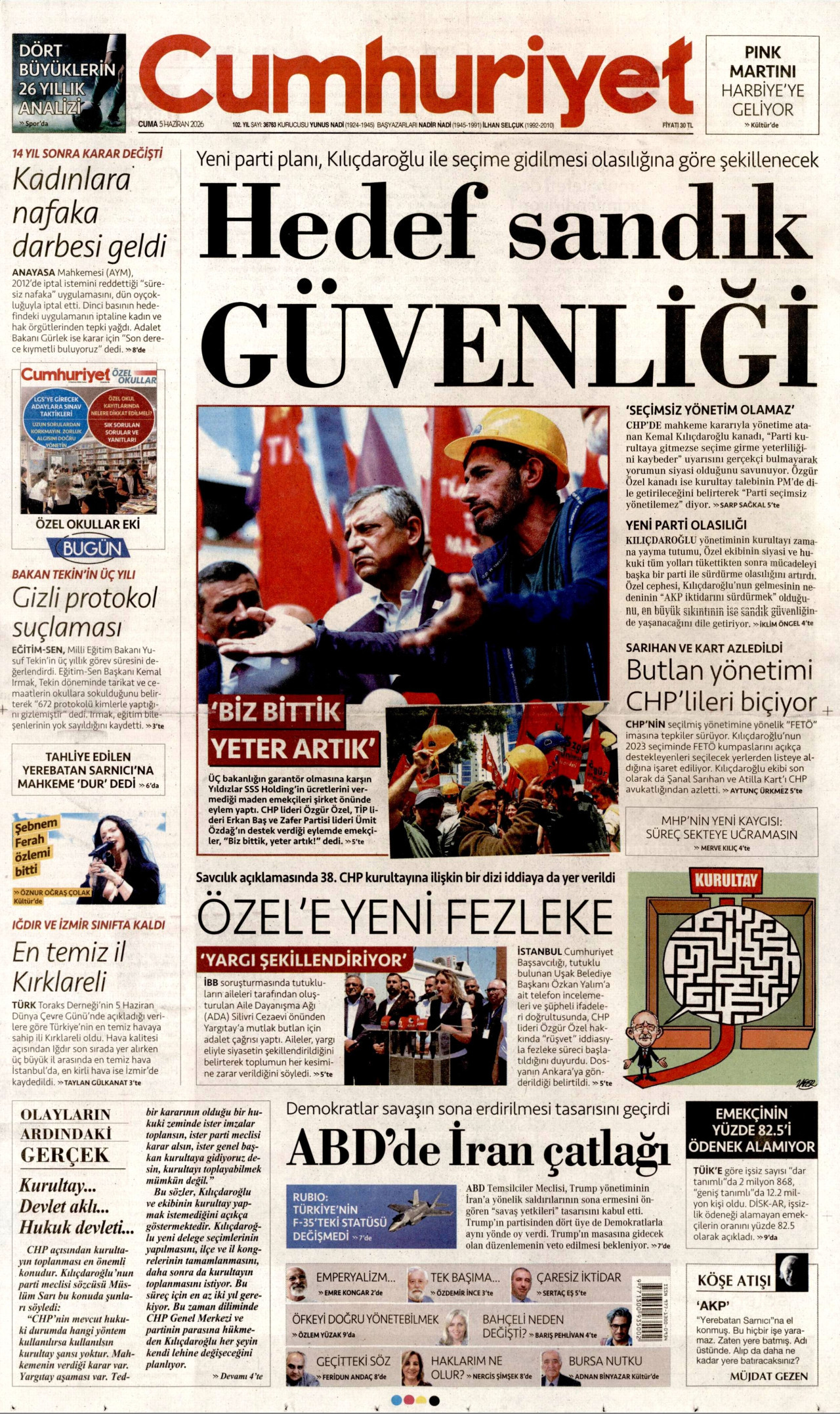 Cumhuriyet Manşet