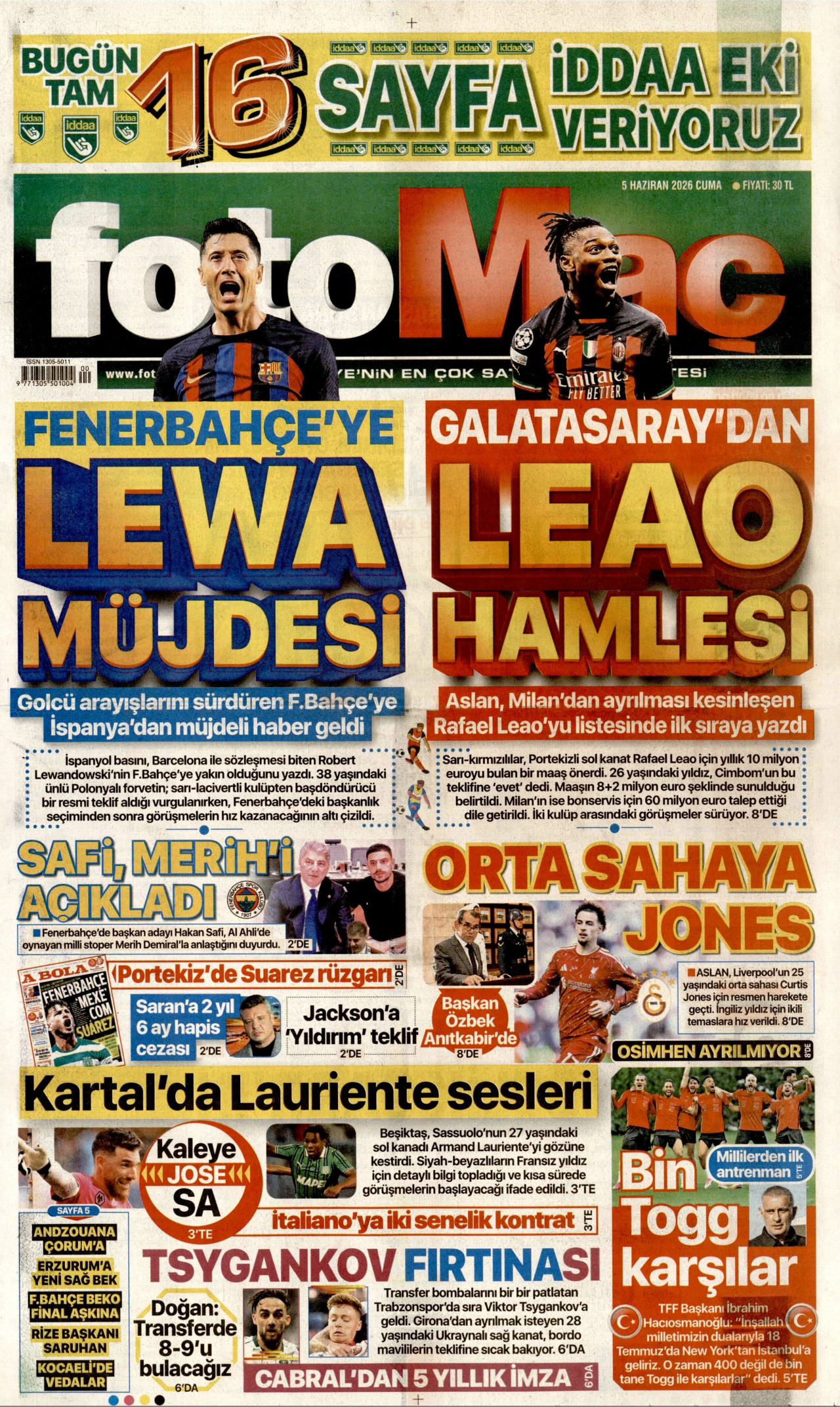 Fotomaç Manşet