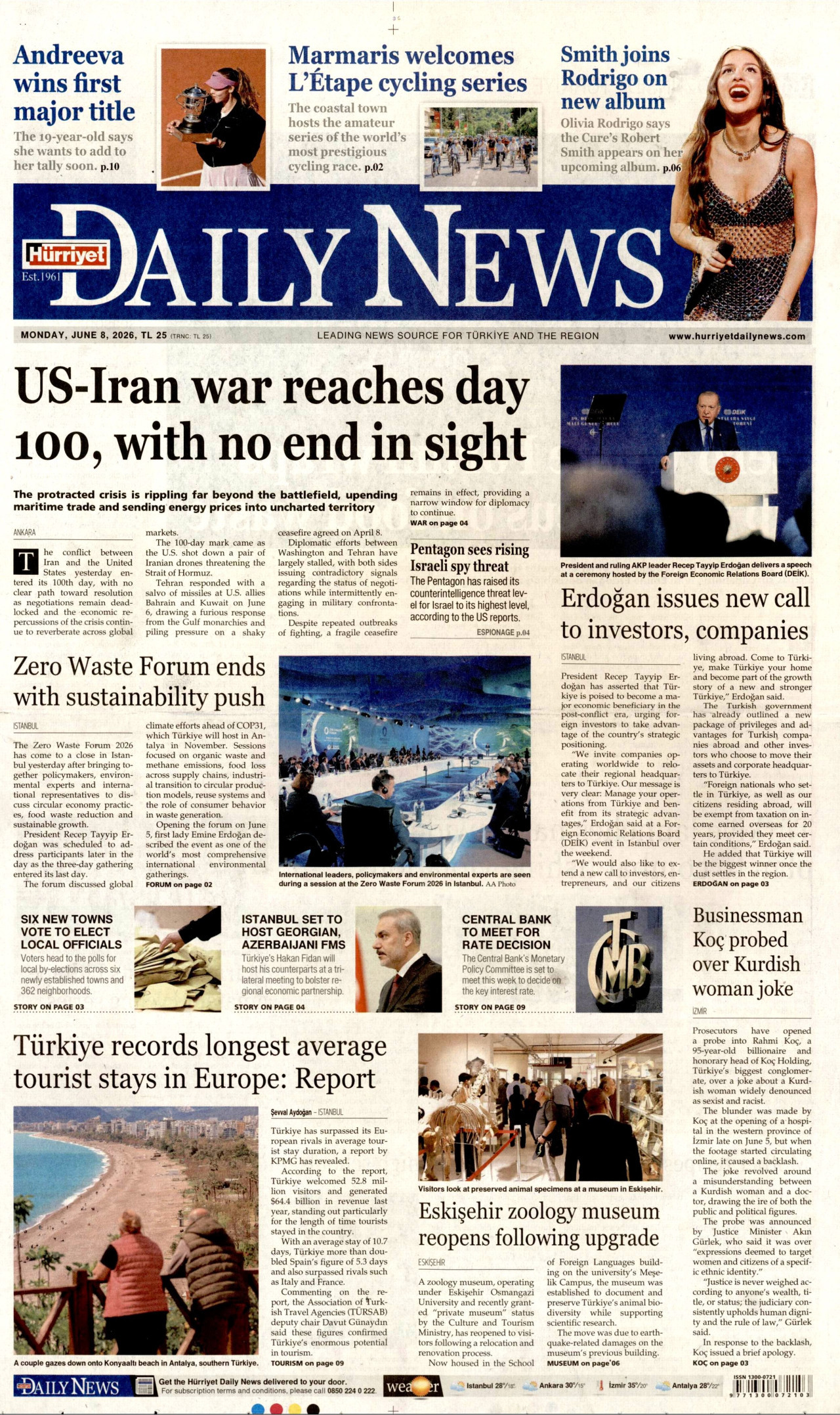 Hürriyet Daily News Manşet