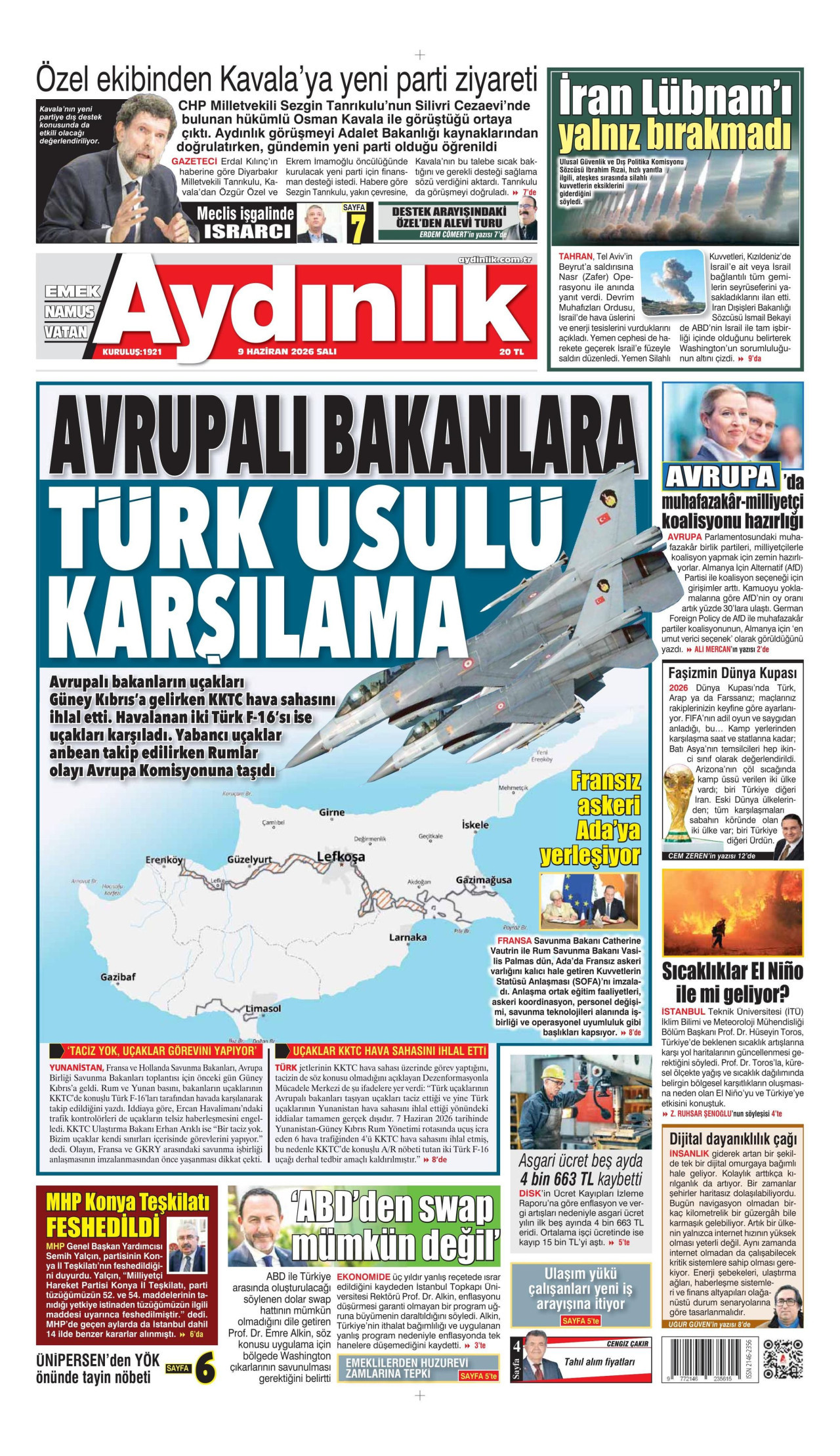 Aydınlık Gazetesi Manşet