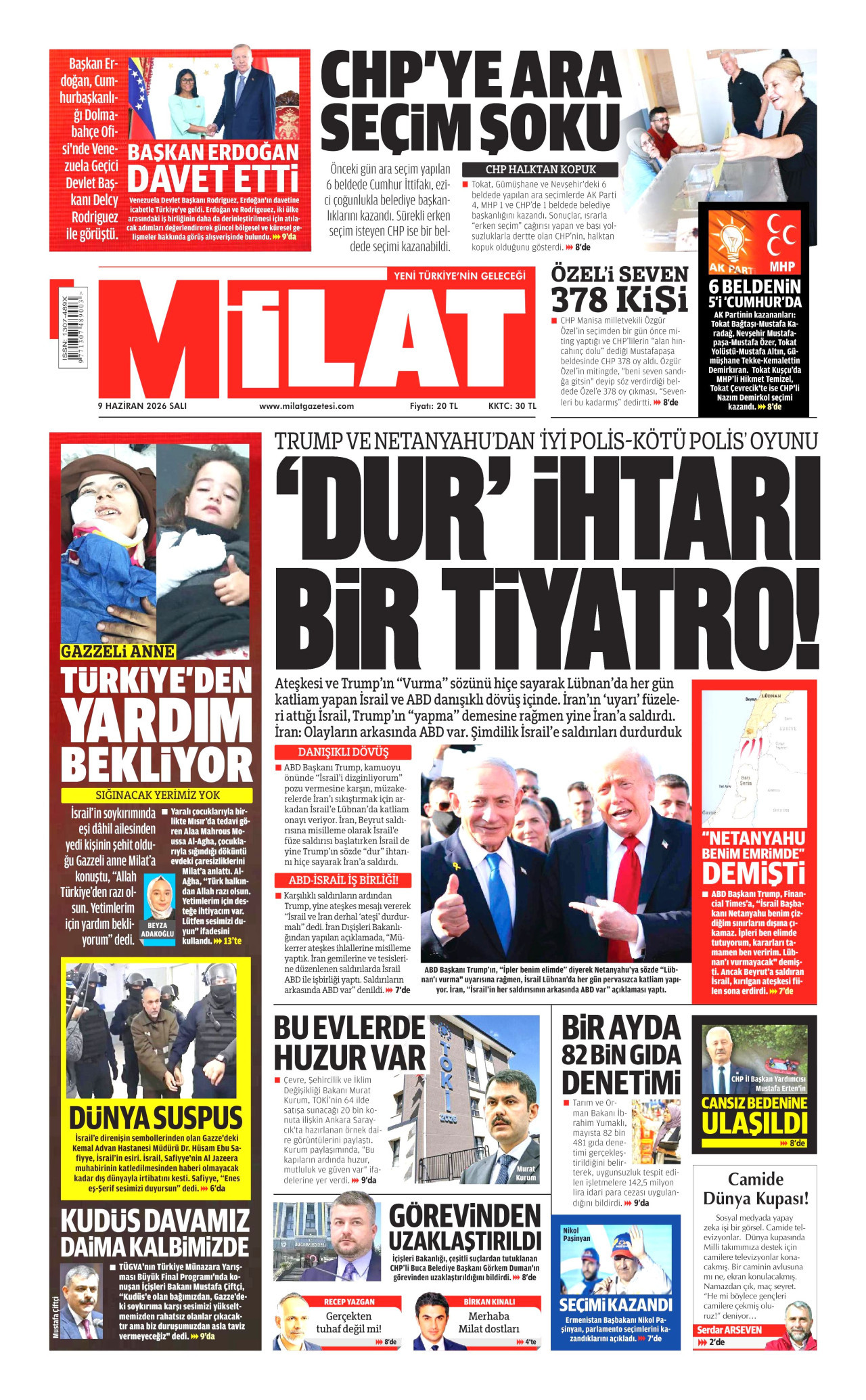 Milat Gazetesi Manşeti