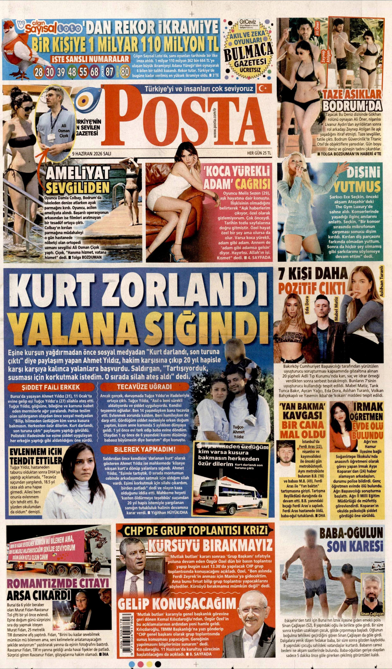 Posta Gazetesi Manşeti