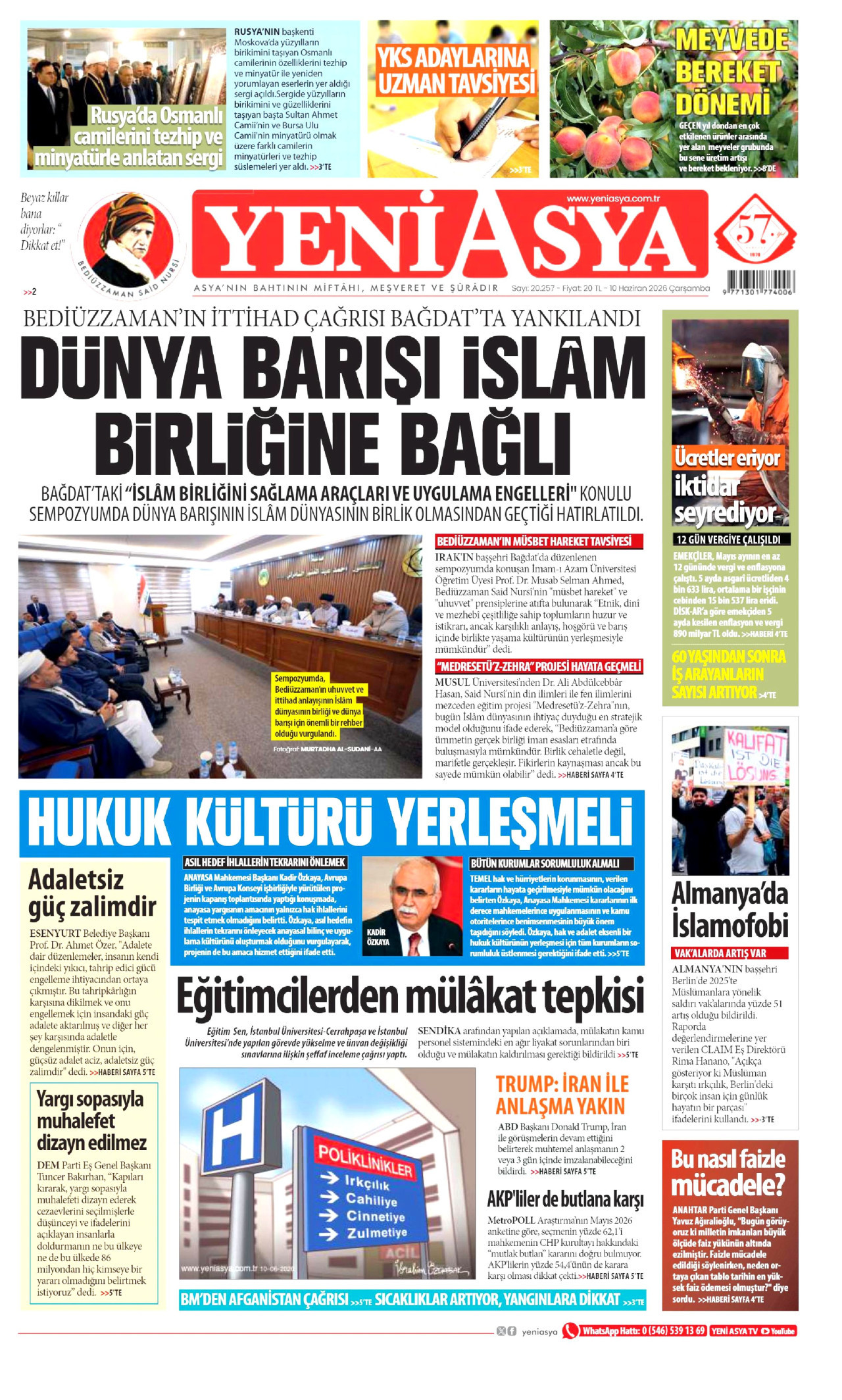 Yeni Asya Manşet