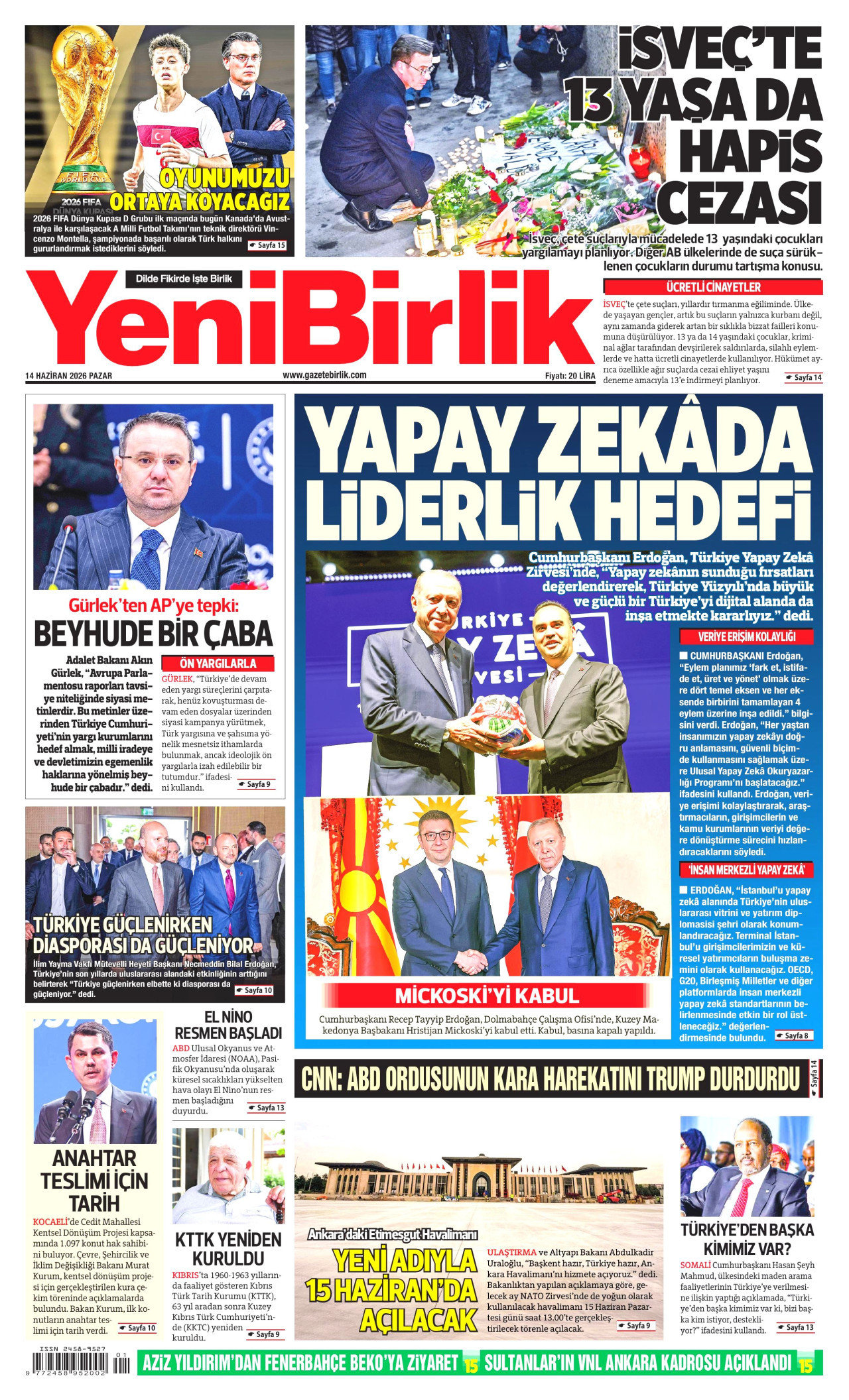 YeniBirlik Manşet