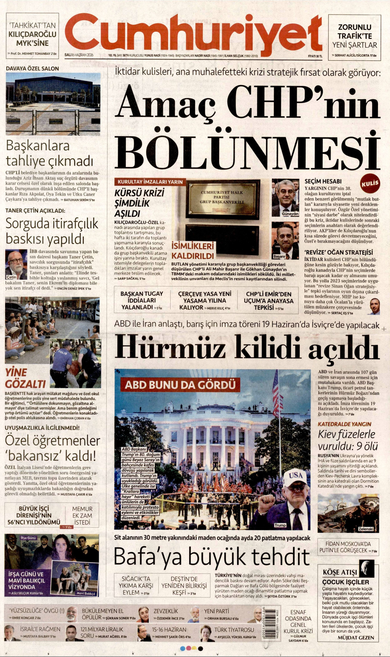 Cumhuriyet Manşet