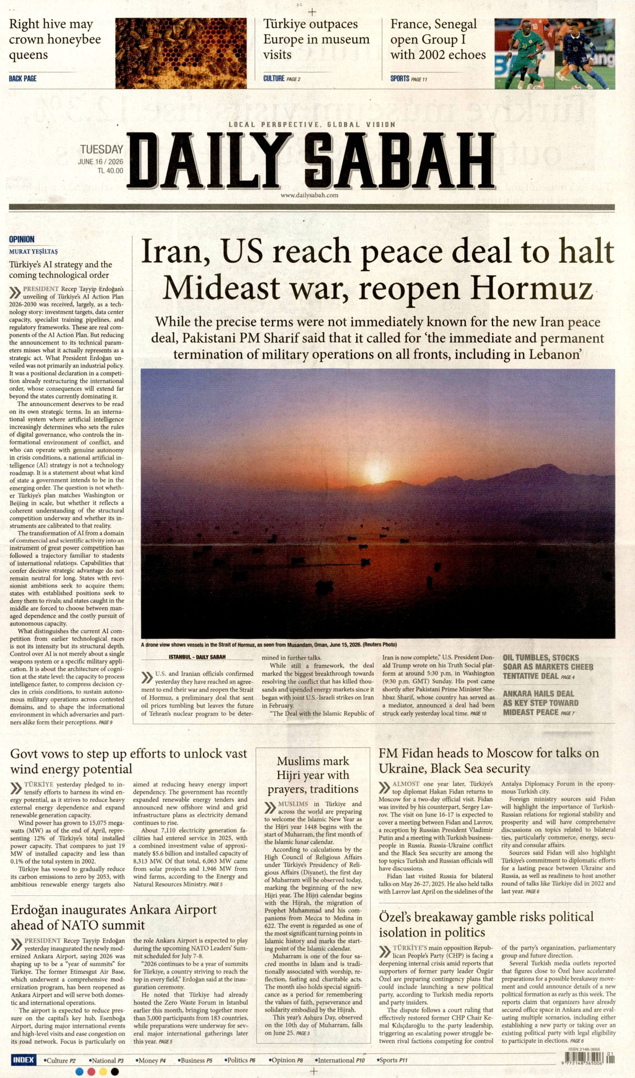 Daily Sabah Manşet
