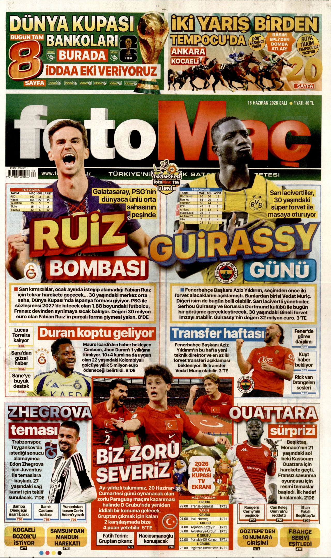 Fotomaç Gazetesi Manşeti