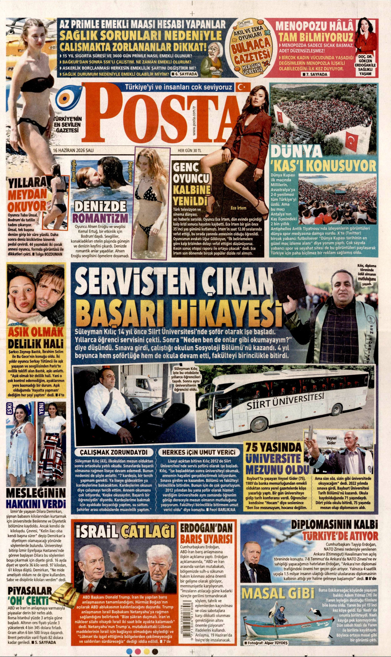Posta Gazetesi Manşeti