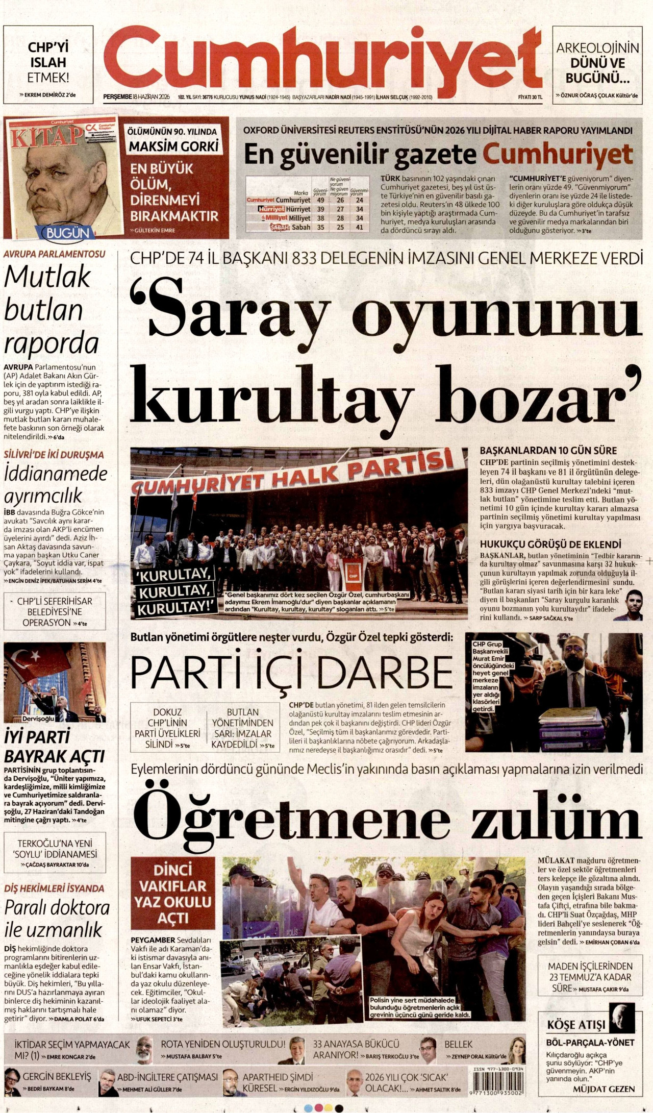 Cumhuriyet Manşet