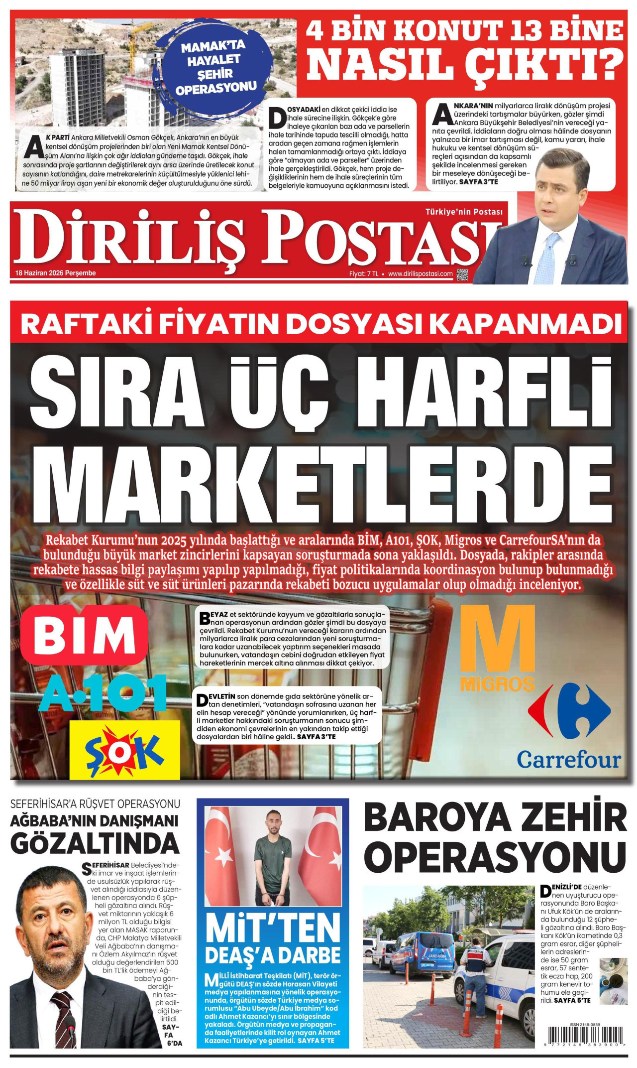 Diriliş Postası Manşet