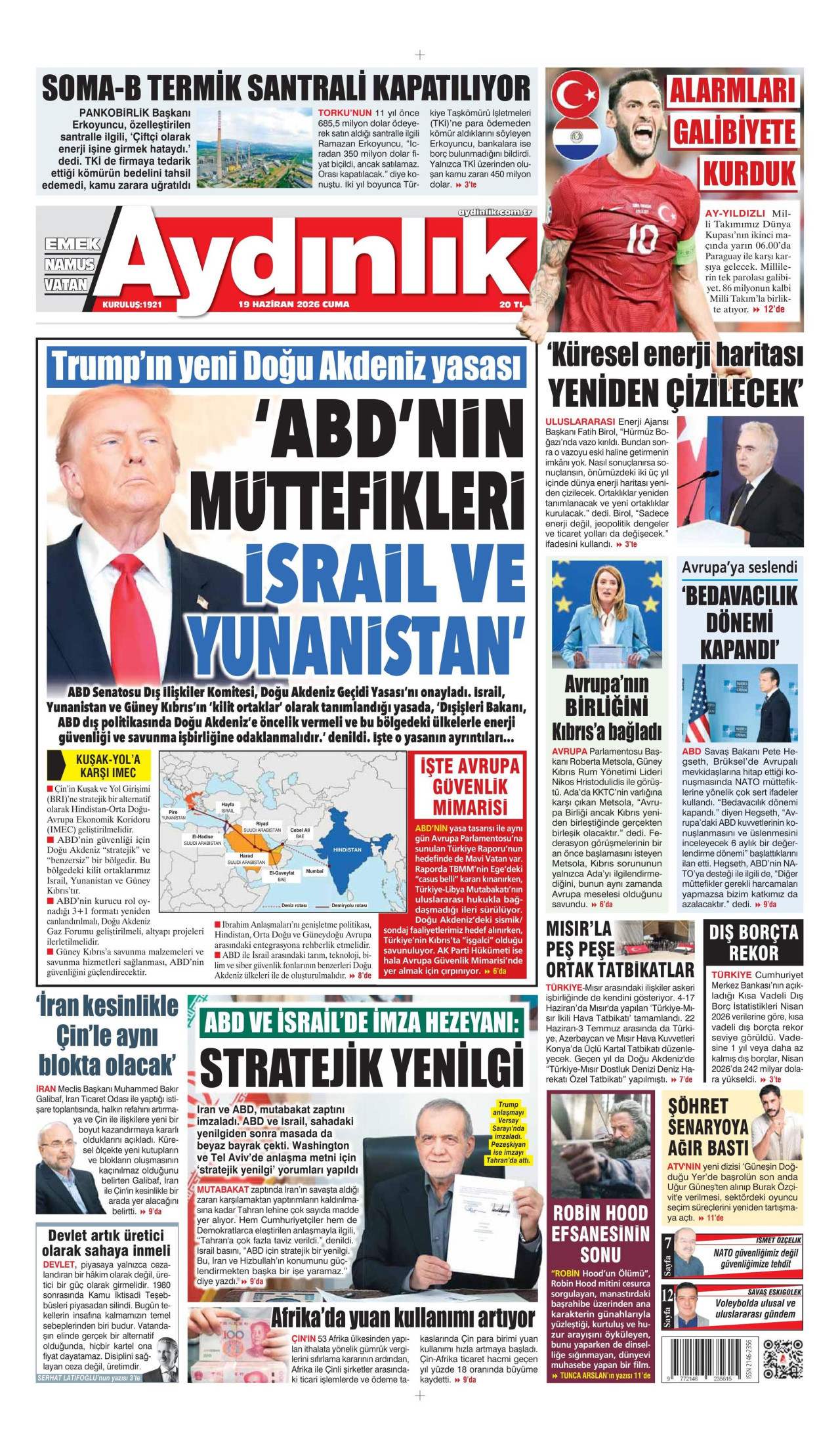 Aydınlık Gazetesi Manşet