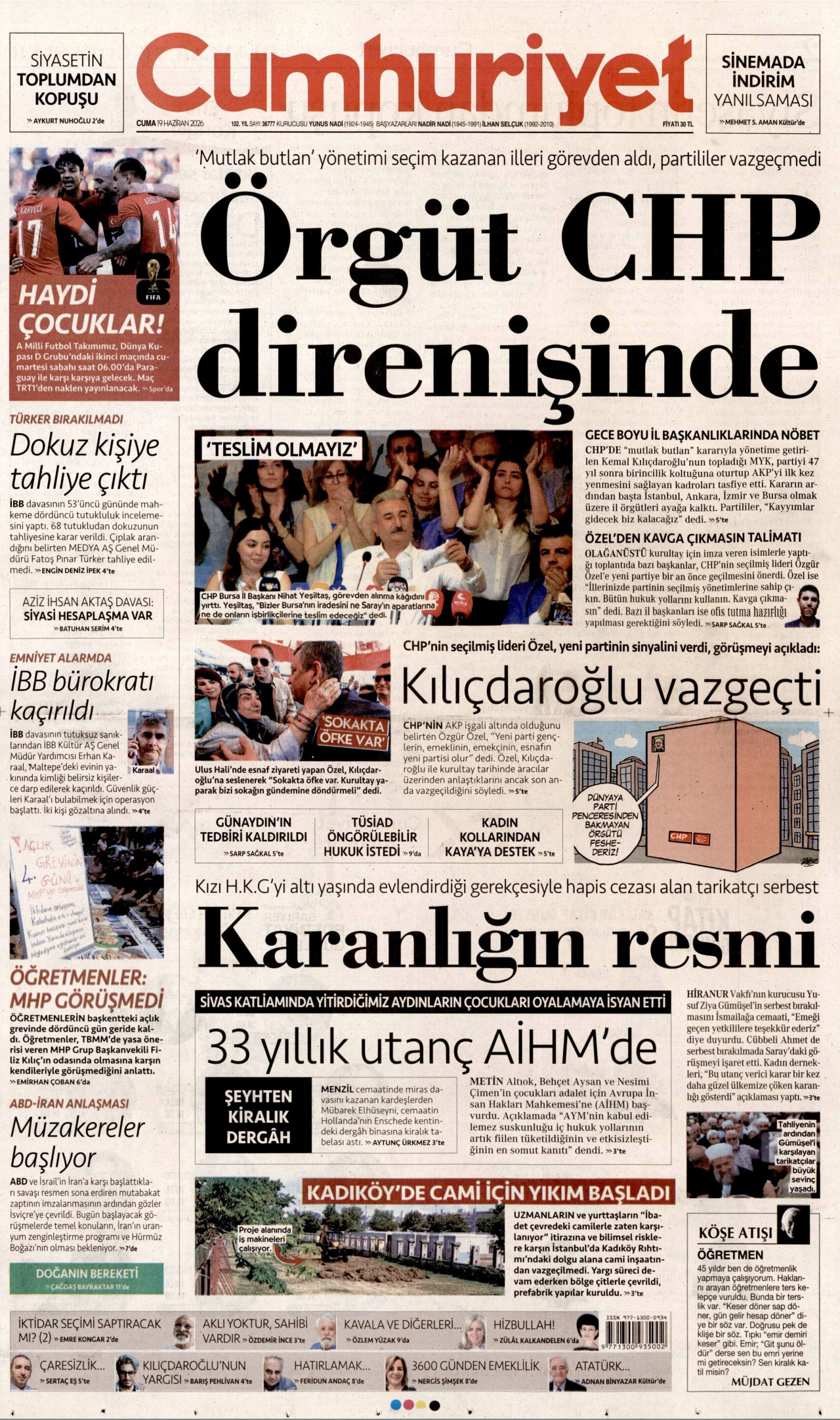 Cumhuriyet Manşet