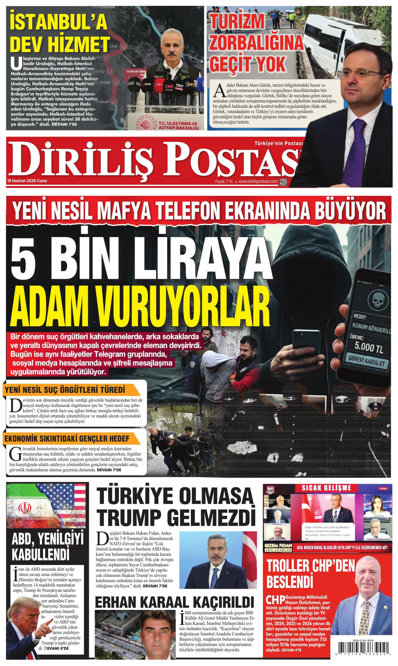 Diriliş Postası Manşet