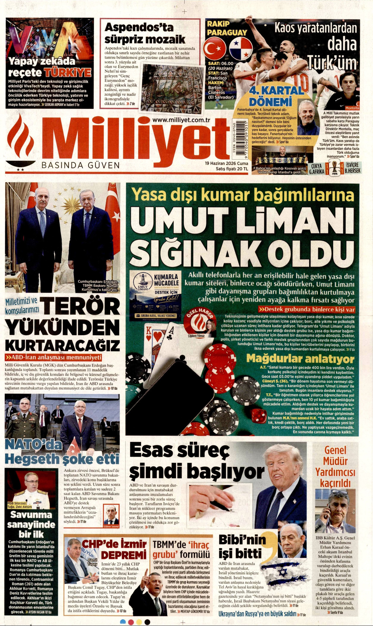 Milliyet Gazetesi Manşeti - 19.06.2026