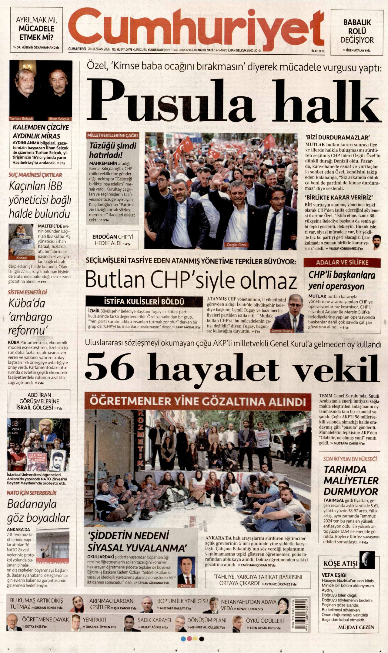 Cumhuriyet Manşet
